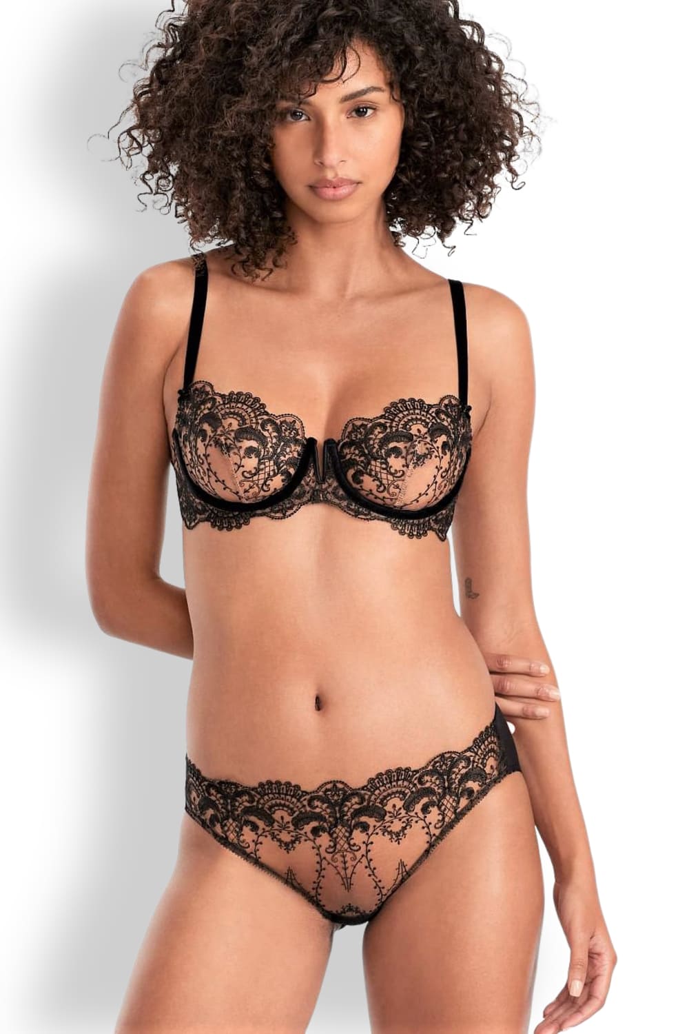 Трусы слипы с низкой посадкой и вышивкой Dita Von Teese D22040