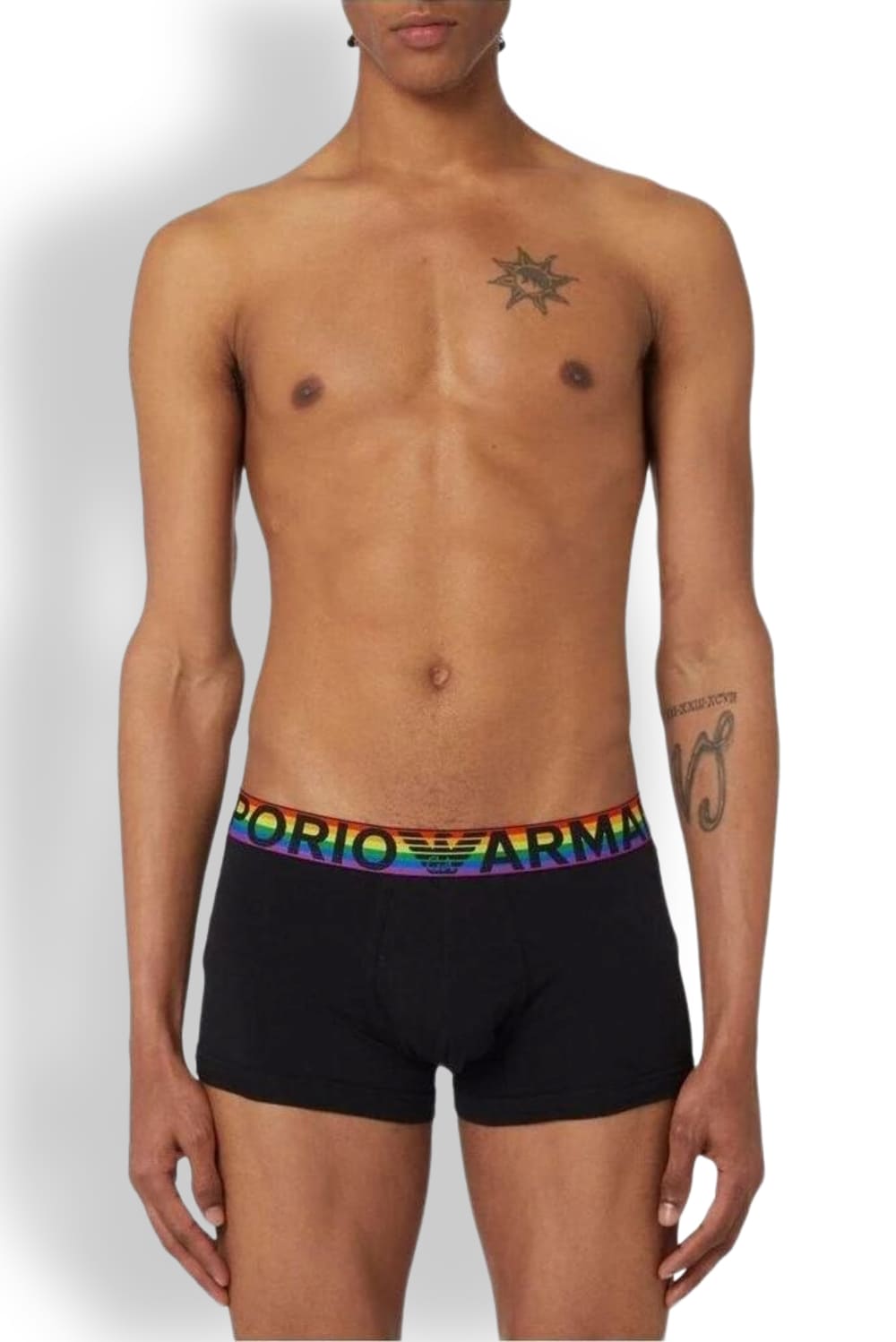 Мужские трусы боксеры из хлопка Emporio Armani 112023 3R513