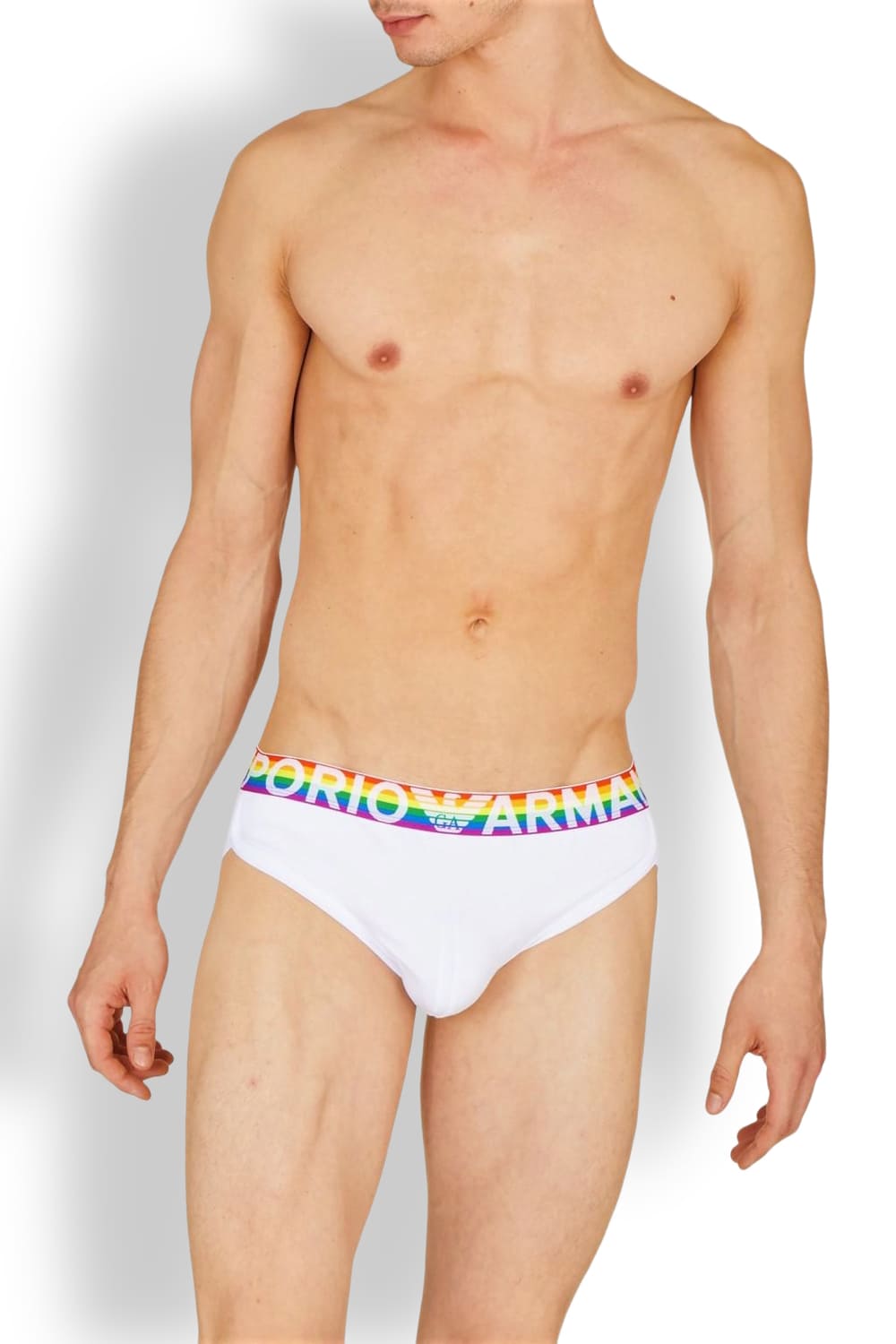 Мужские трусы слипы из хлопка Emporio Armani 112022 3R513