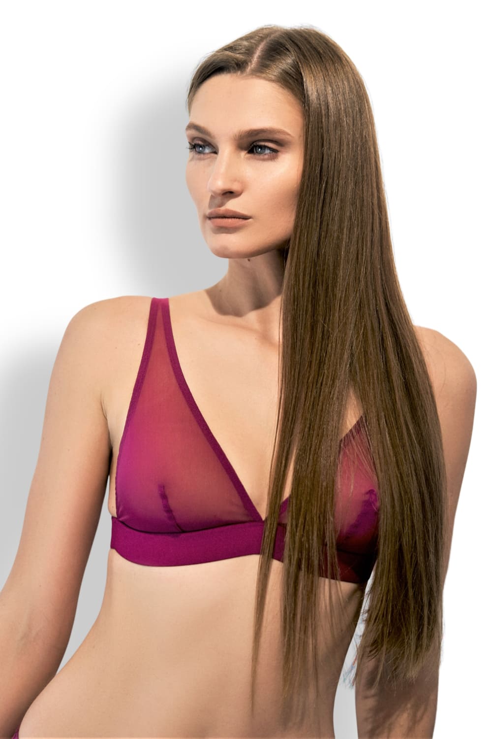 Бюстгальтер треугольник на эластичной резинке D nu D L703 SG