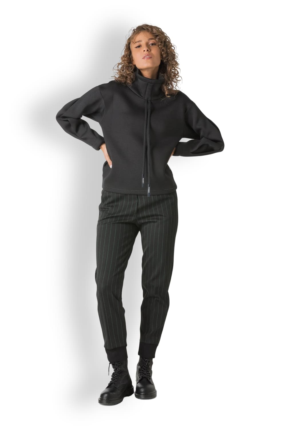 Женские брюки в тонкую полоску DEHA D93757