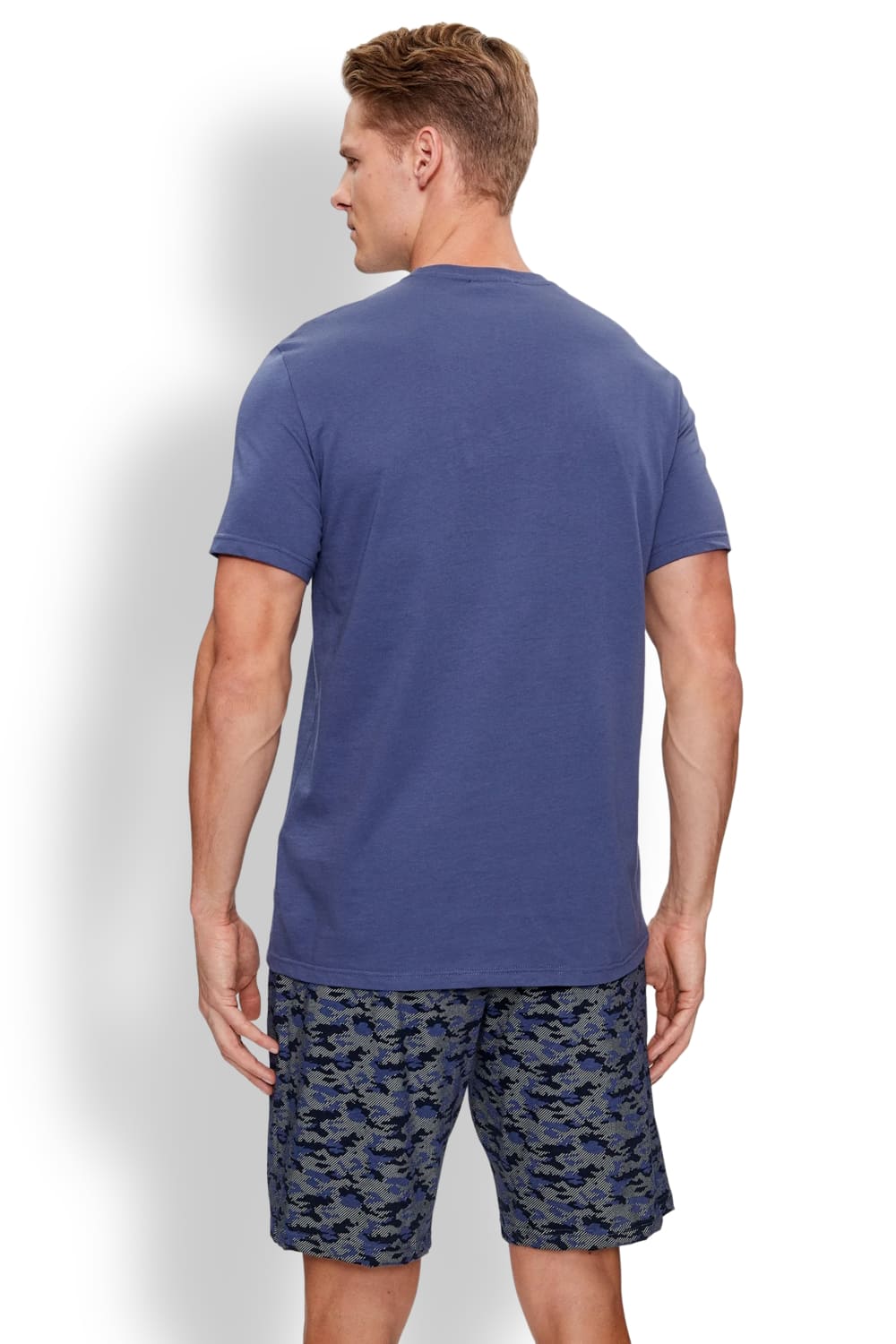 Мужской пижамный комплект (футболка с коротким рукавом и шорты) Emporio Armani 111360 3F567