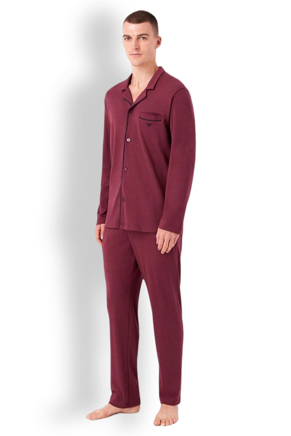 Мужская пижама из хлопка Emporio Armani 111915 3F561