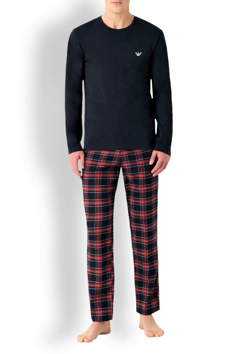 Мужской пижамный комплект из хлопка Emporio Armani 111955 3F599