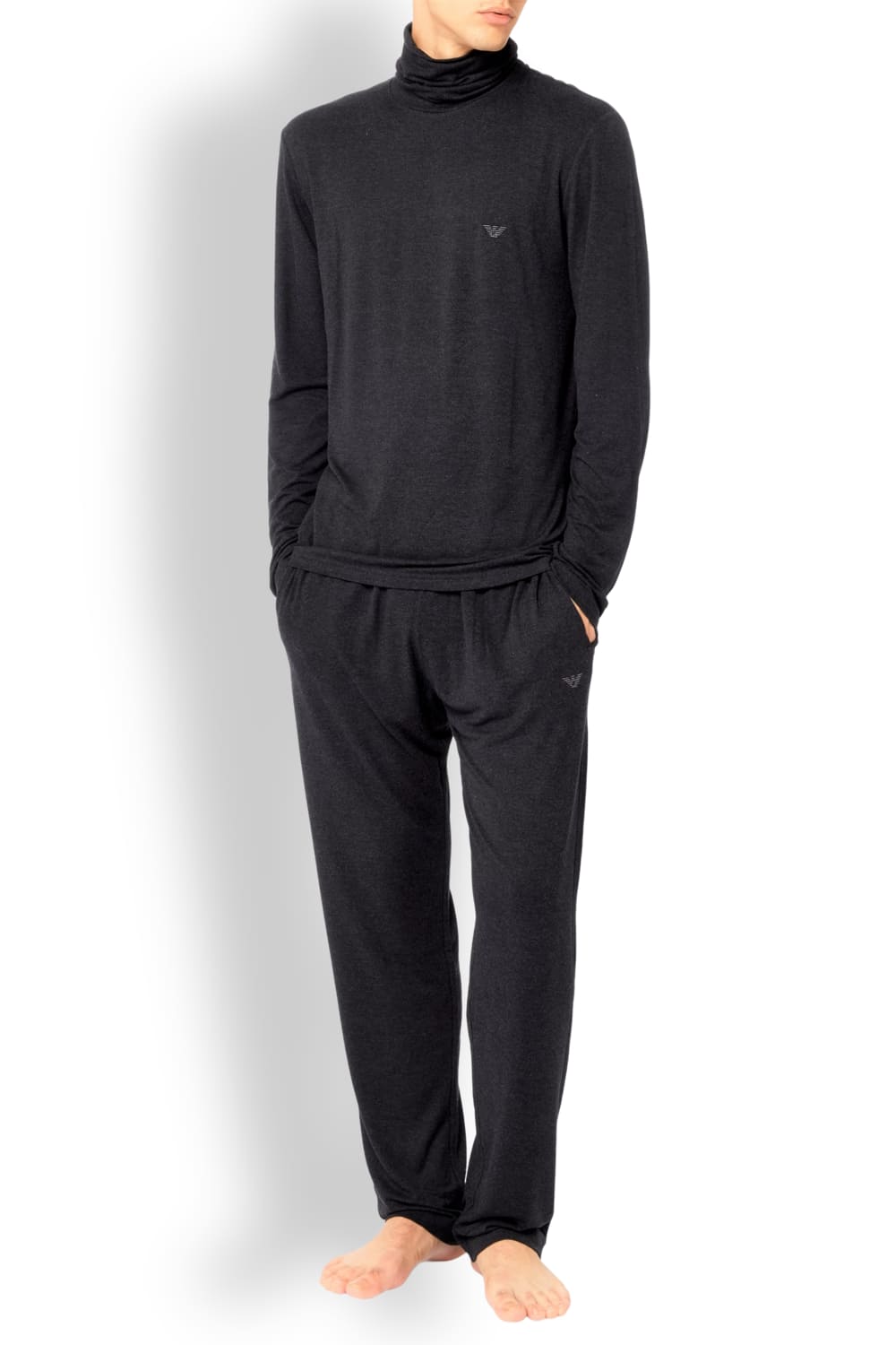 Мужской домашний костюм из вискозы Emporio Armani 112066/112048 3F584