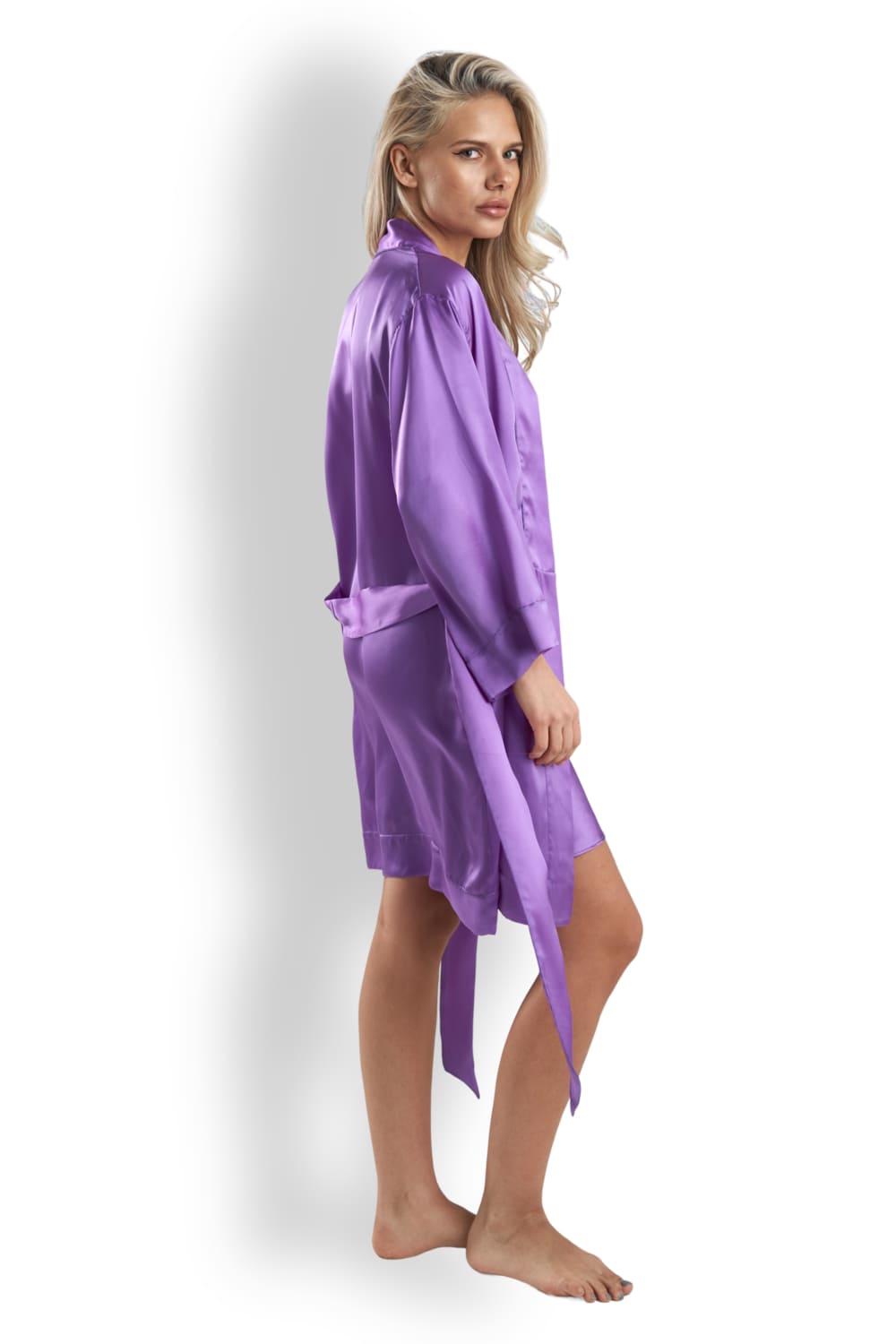 Халат-кимоно из шелка Verdiani 4122