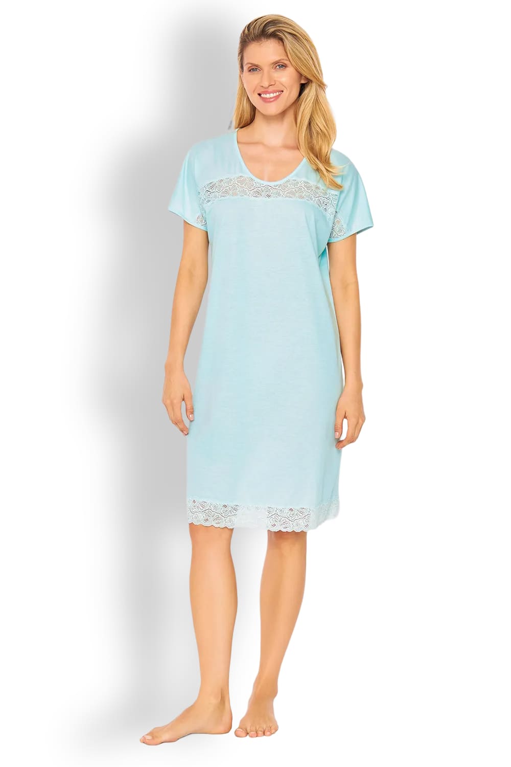 Ночная рубашка с тонкими кружевными деталями Rösch 1233168