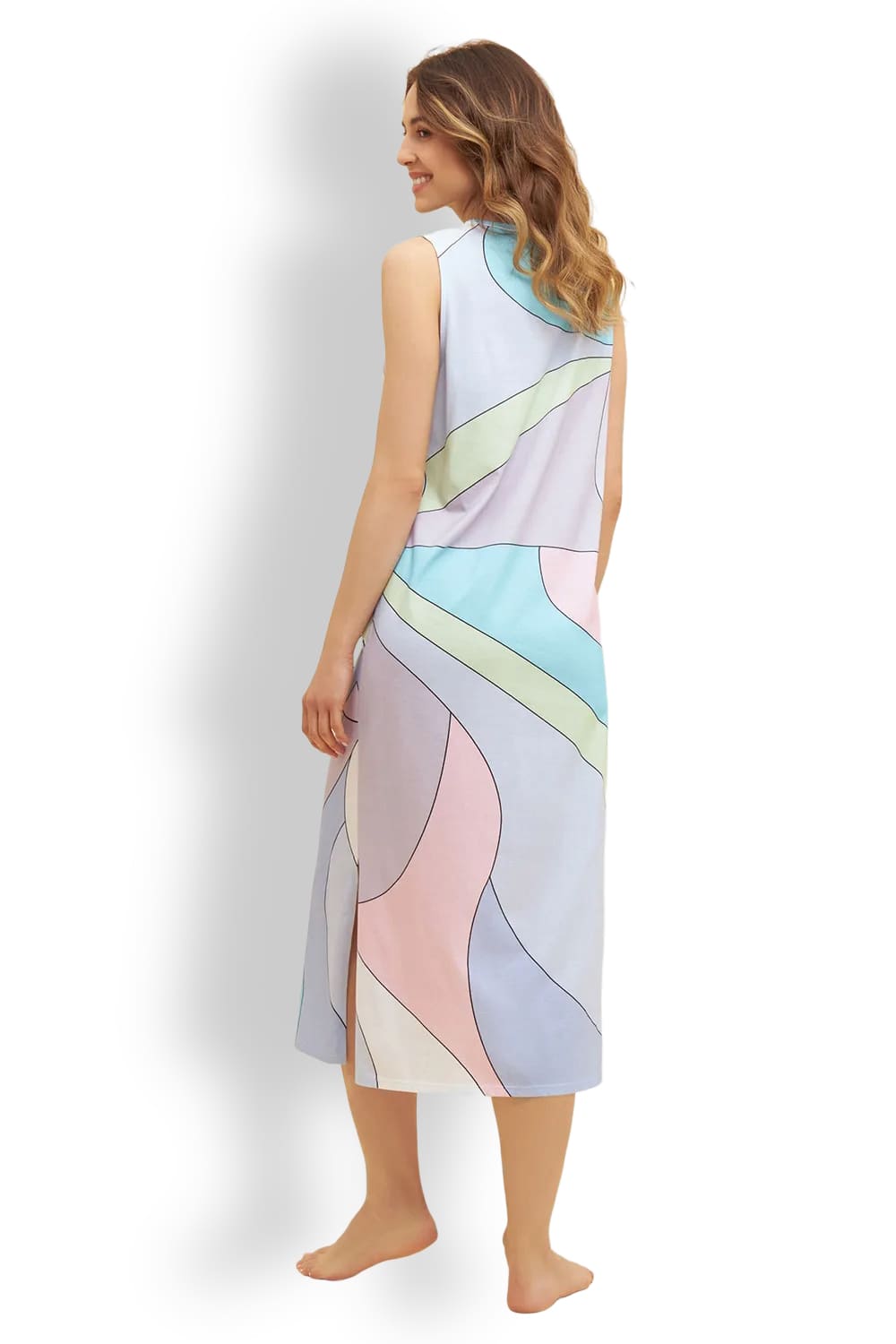 Ночная сорочка из хлопка с графическим принтом FÉRAUD 3231002