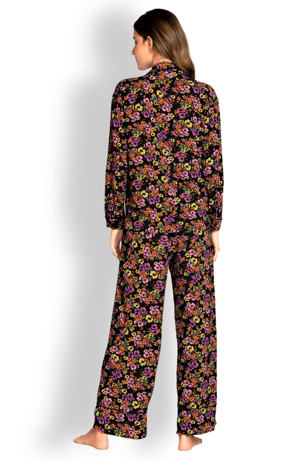 Брючный комплект для отдыха с длинным рукавом Maaji Acid Ditsy Dandelion PT1014ZPS043