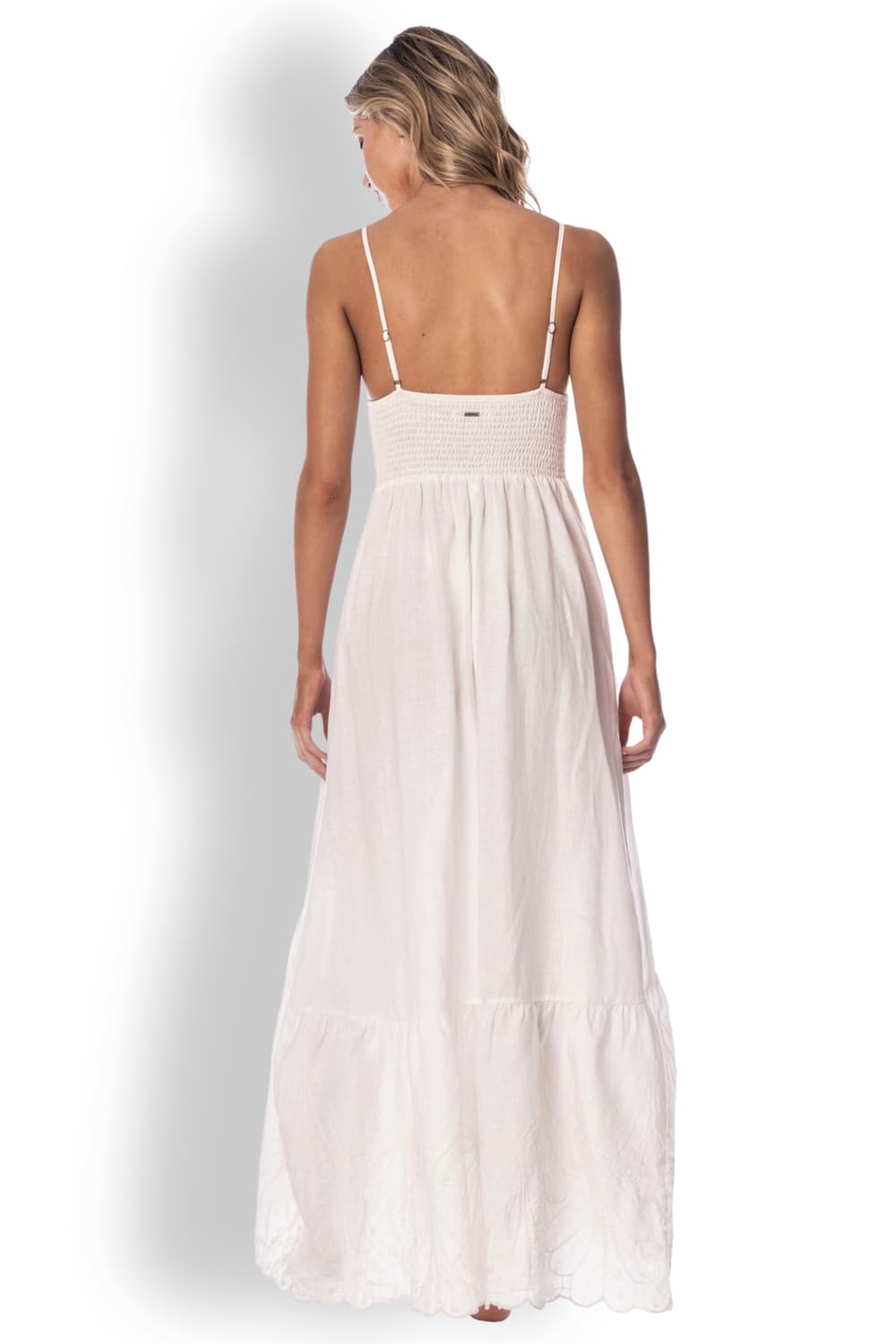 Длинное пляжное платье Maaji Off White Isadora PT2123CLD003