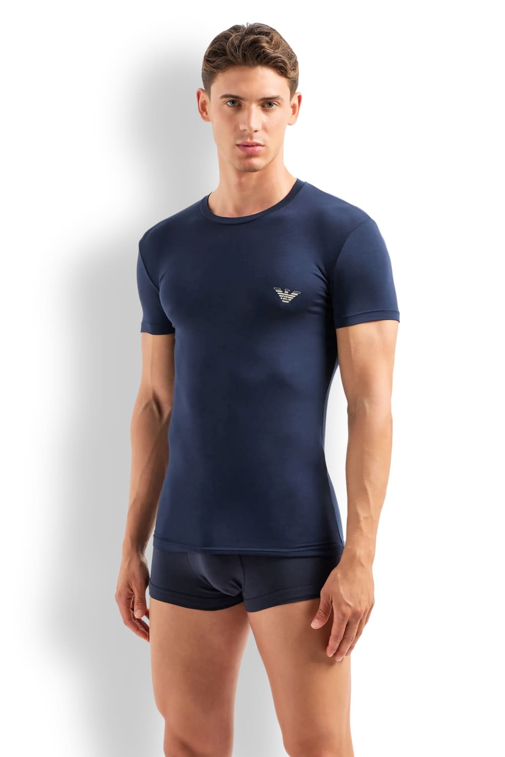 Мужская футболка для отдыха из эковискозы Emporio Armani 111670 4R733