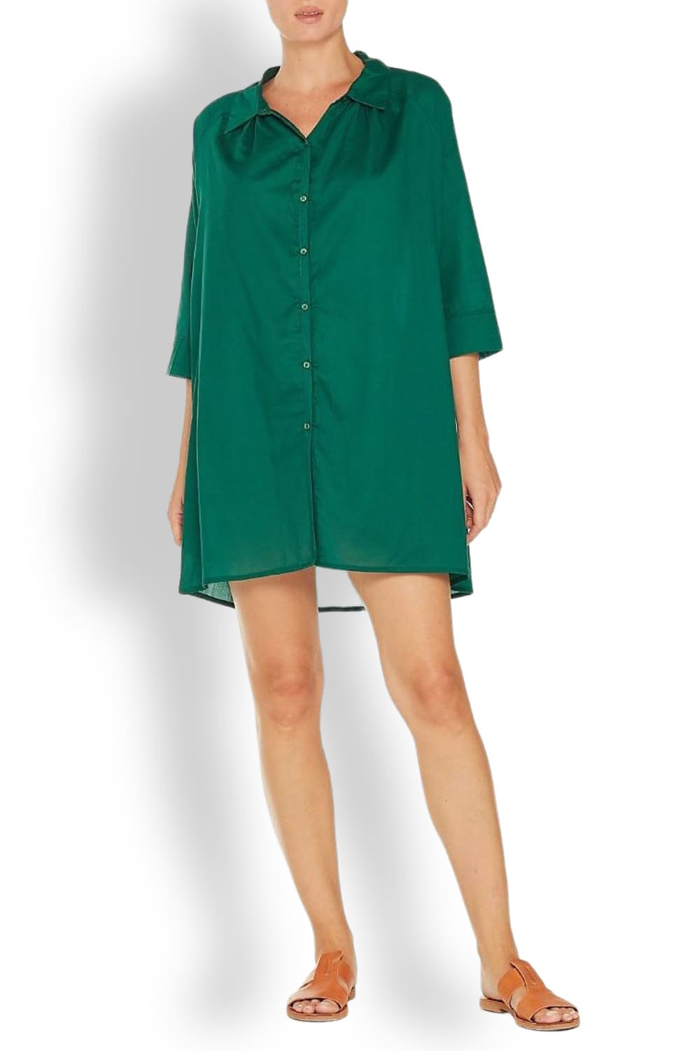 Пляжная туника-рубашка из хлопка D nu D B 2506