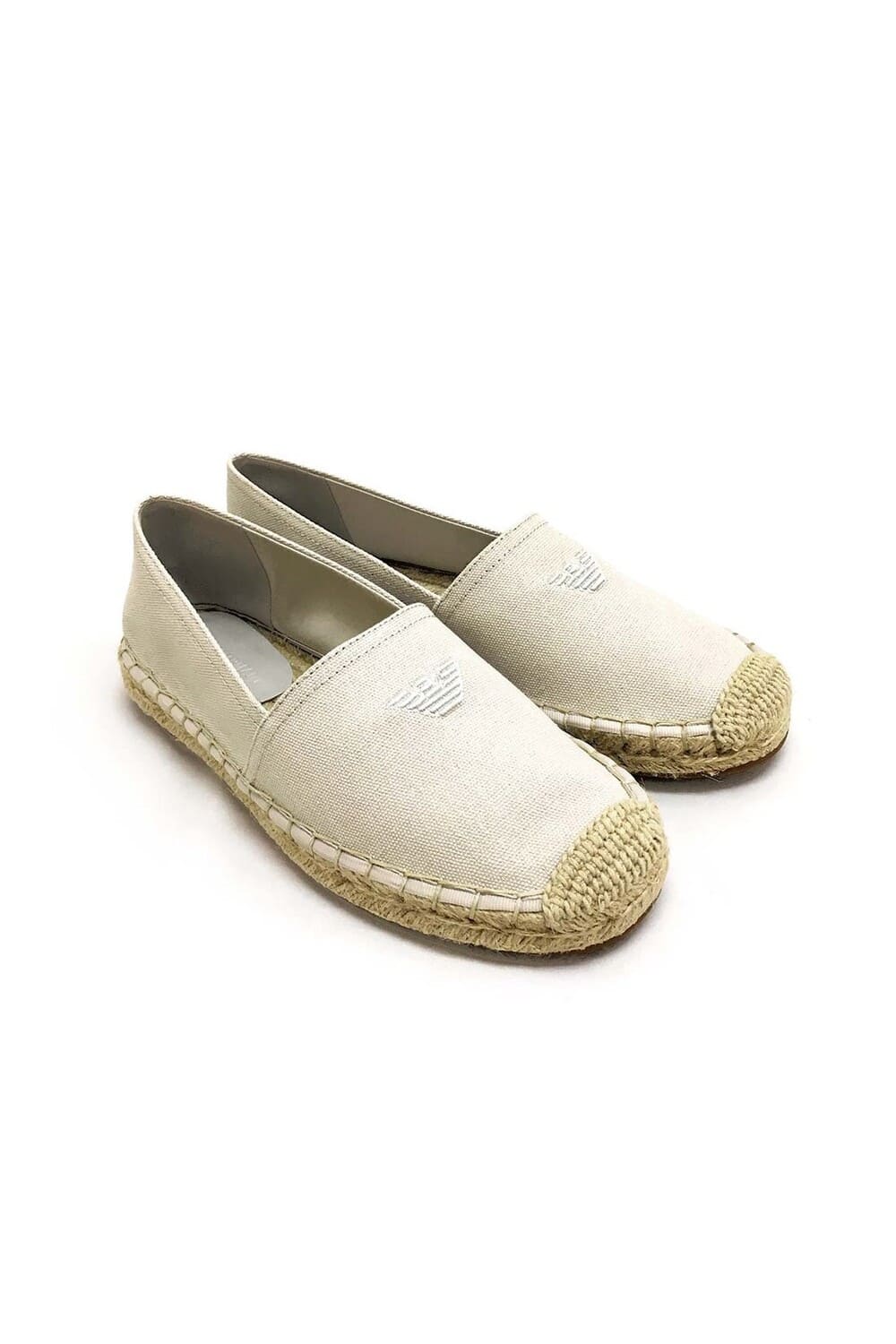 Эспадрильи холщовые женские без шнуровки Emporio Armani XVSS07 XD396