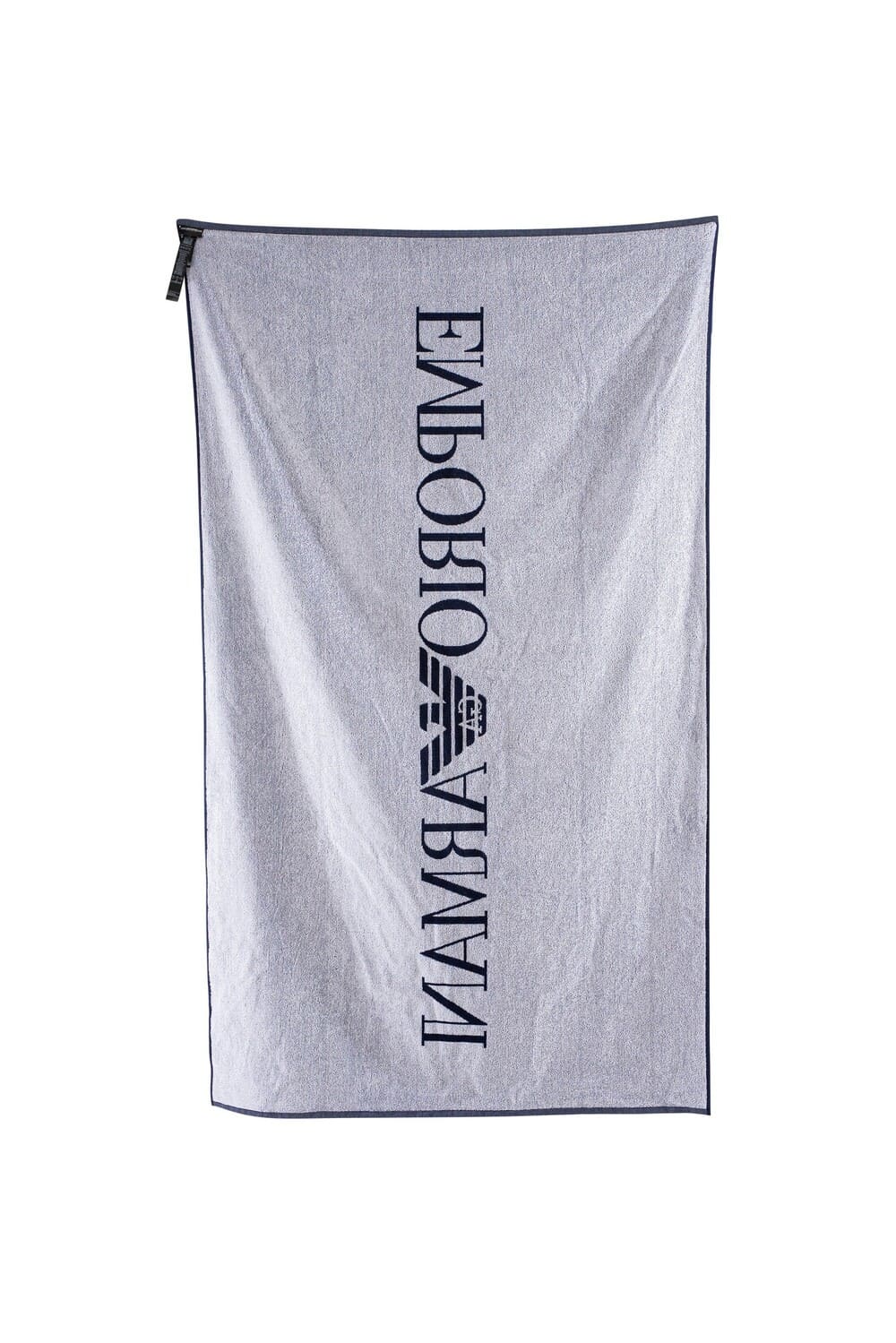 Пляжное полотенце из махровой ткани с крупным логотипом Emporio Armani 231772 4R451