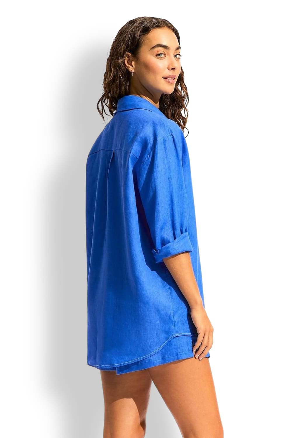 Пляжная рубашка из льна Seafolly 55352-TO