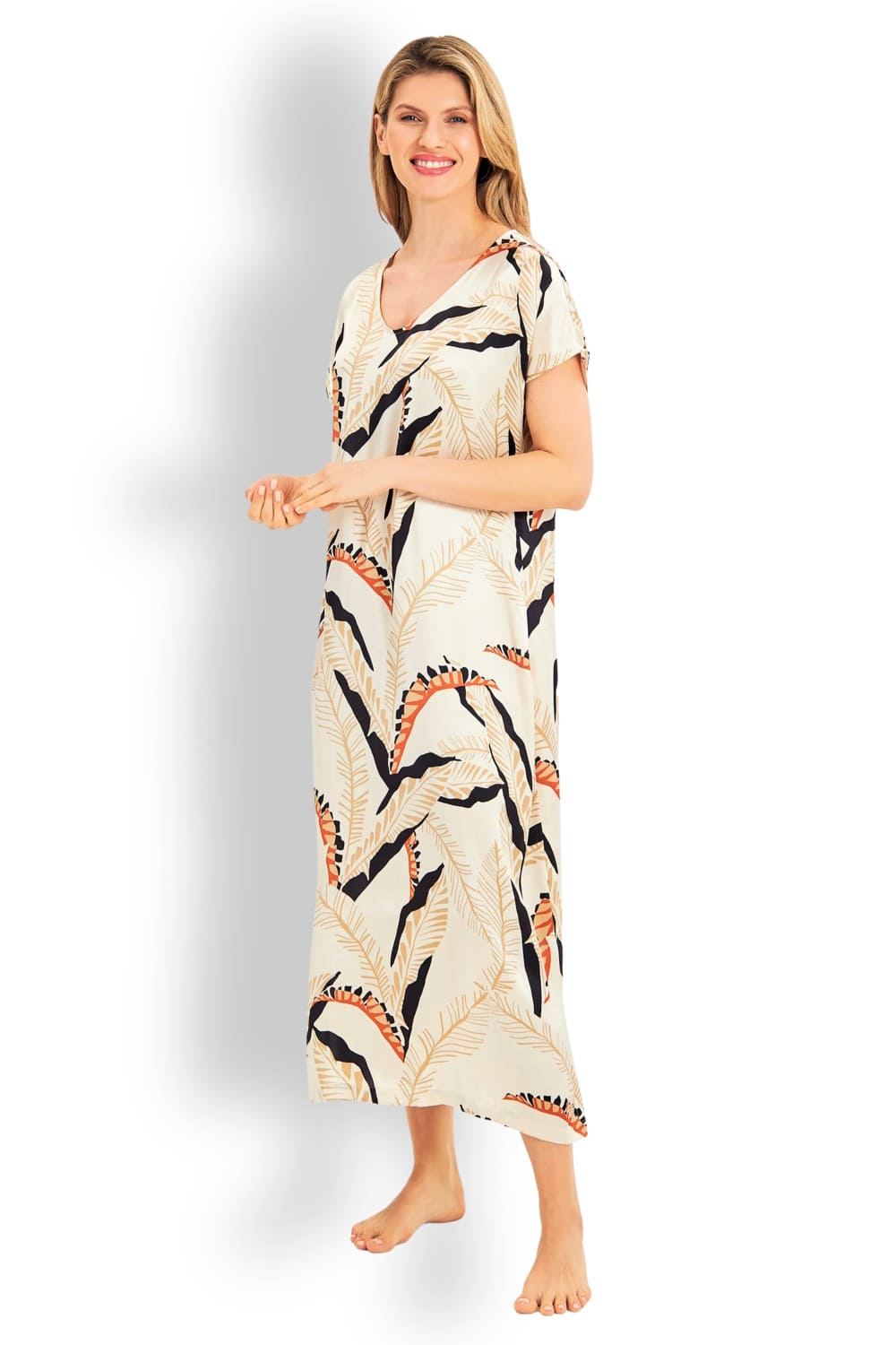 Ночная сорочка с коротким рукавом из вискозы FÉRAUD 3241263