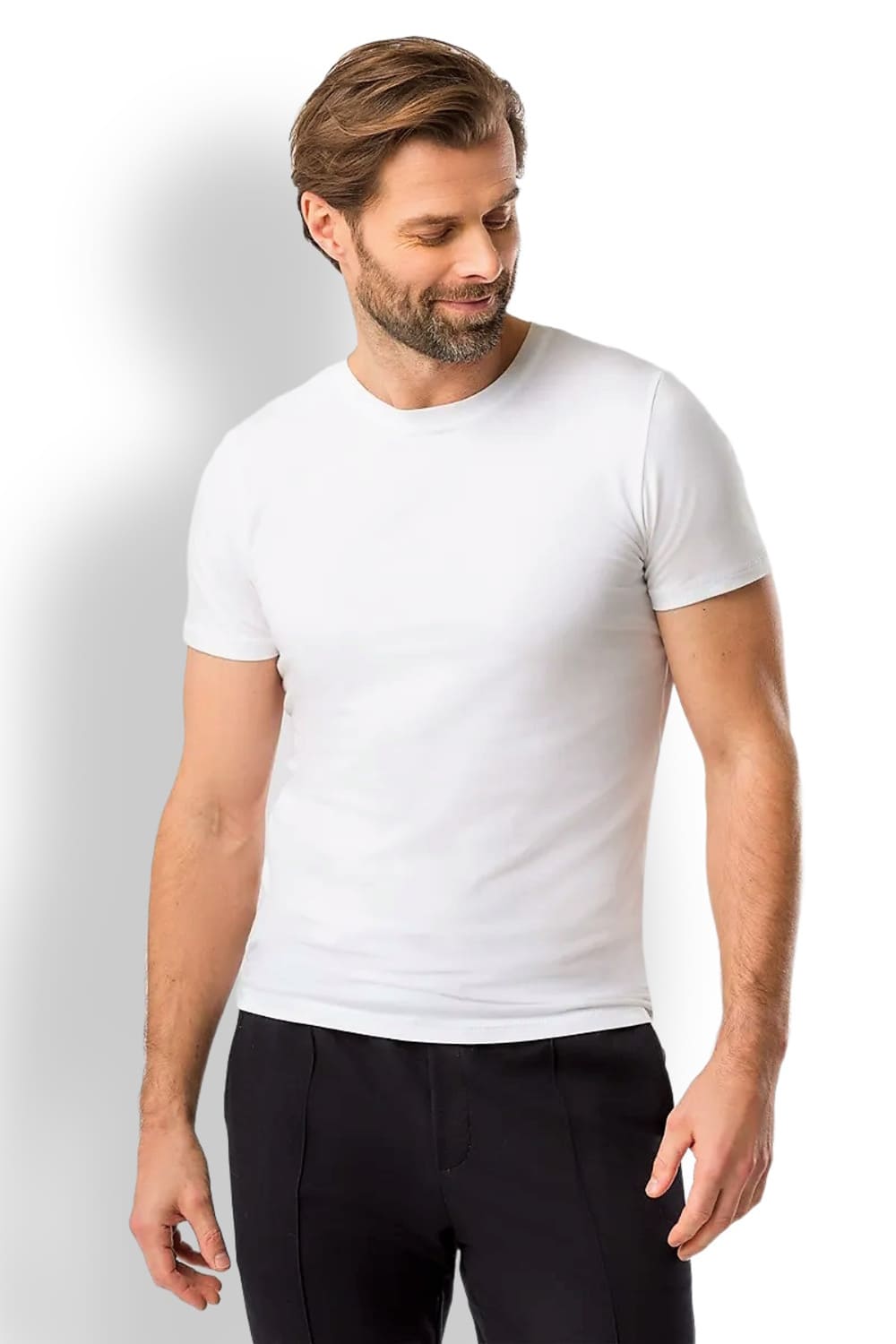 Мужская классическая футболка с круглым вырезом​ Rösch 1667321