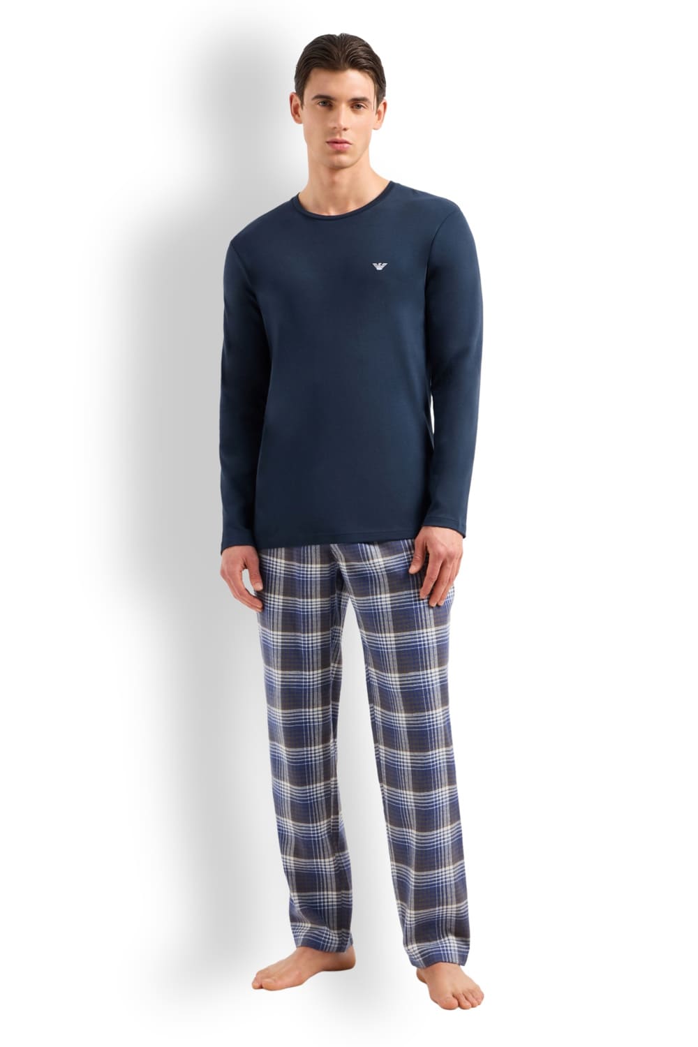 Мужская пижама из хлопка Emporio Armani 112135 4F576