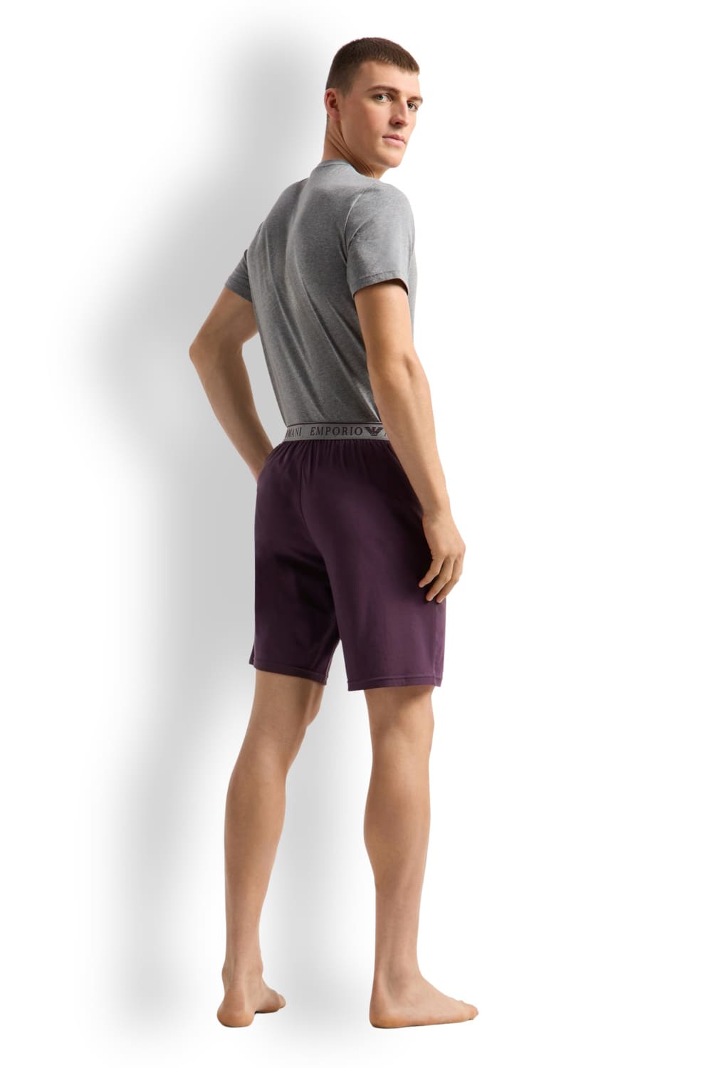 Пижама из хлопкового джерси Emporio Armani 111573 4F720