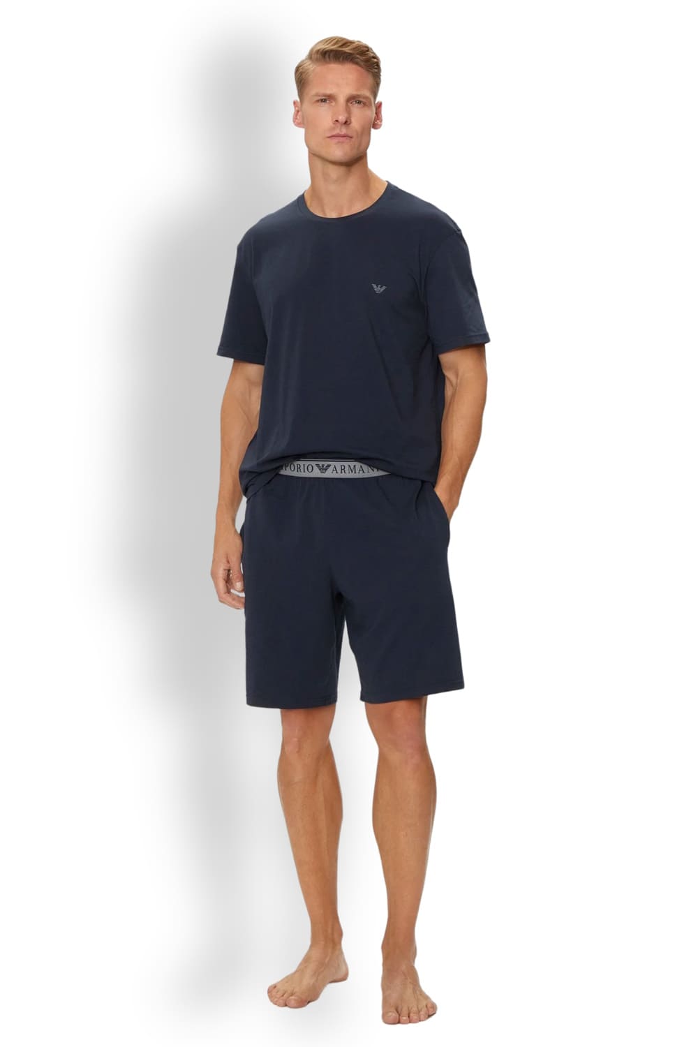 Пижама из хлопкового джерси Emporio Armani 111573 4F720