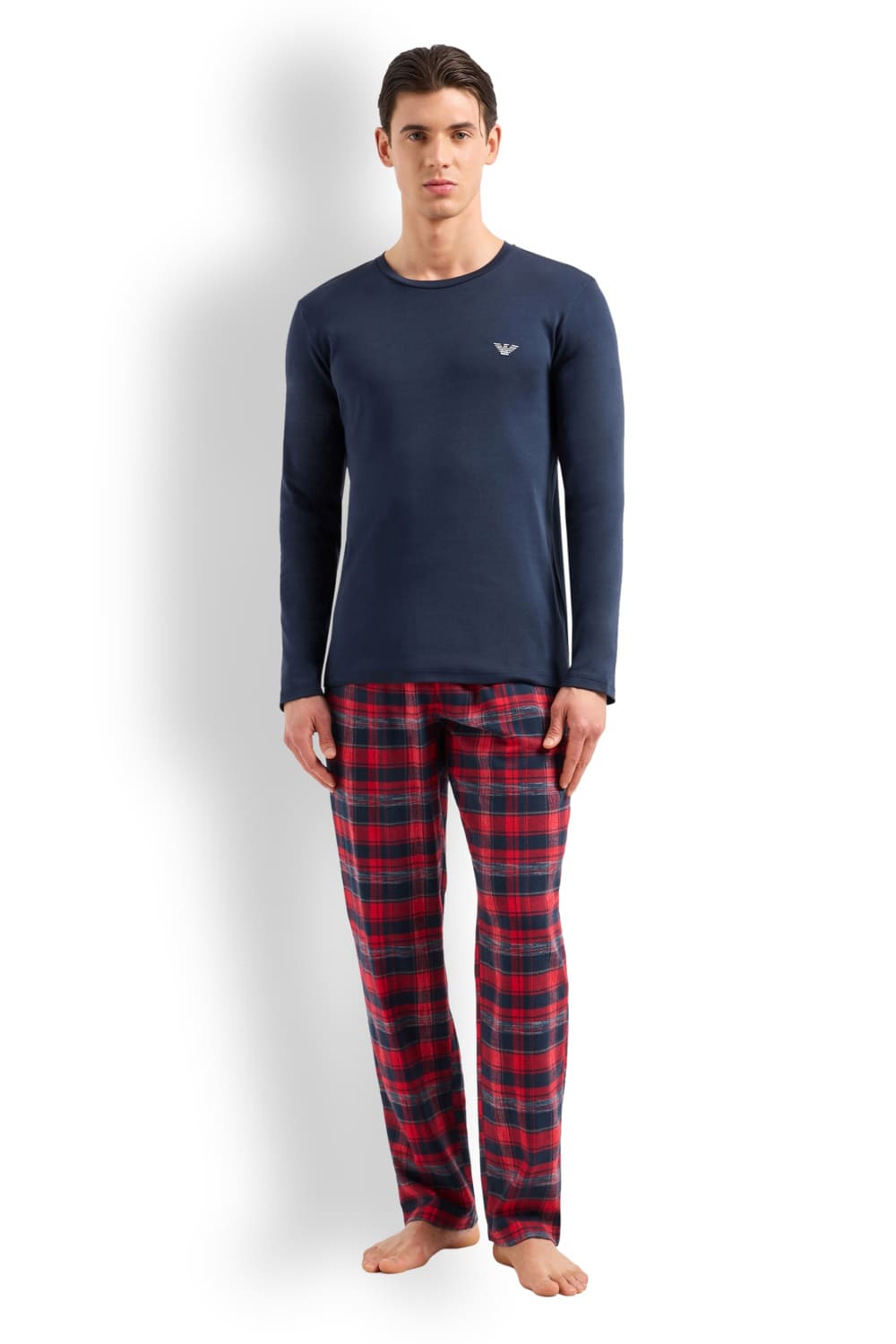 Мужская пижама из хлопкового джерси Emporio Armani 111955 4F599