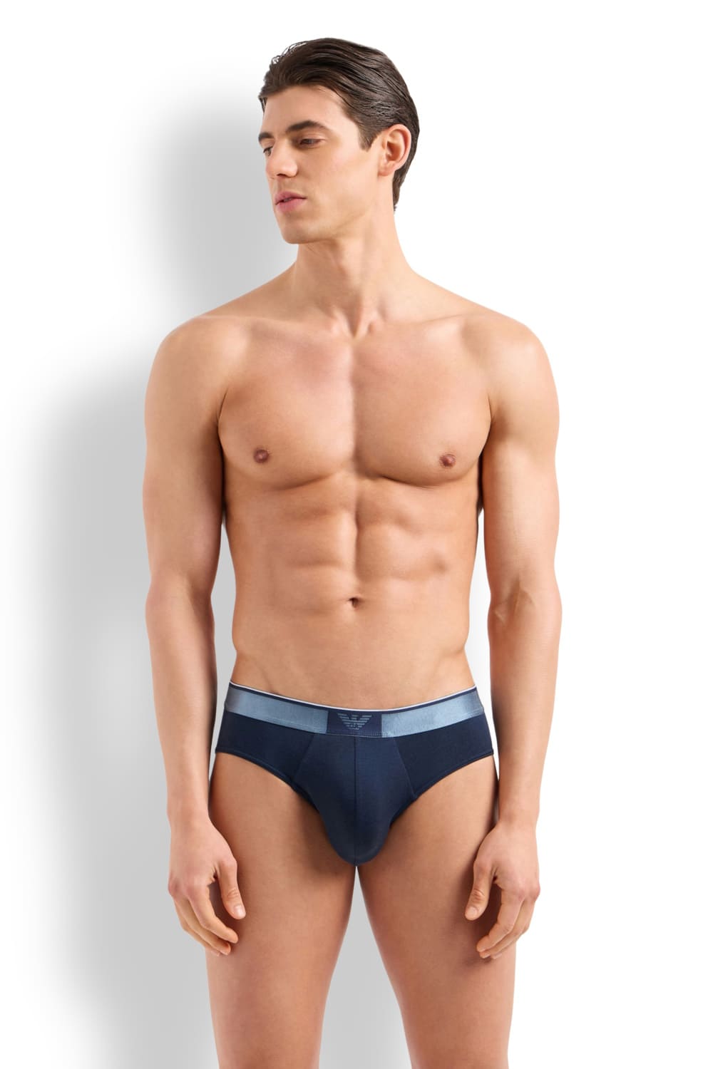 Мужские трусы слипы из лиоцелла и шерсти Emporio Armani 110814 4F526