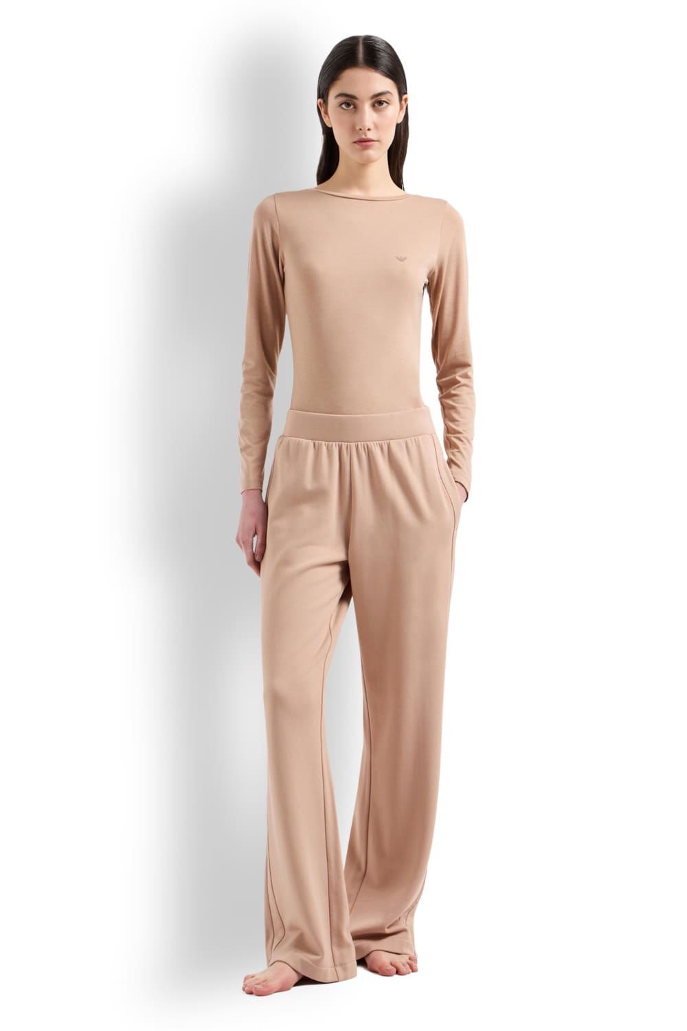 Свободные брюки для дома из вискозы Emporio Armani 164892 4F264