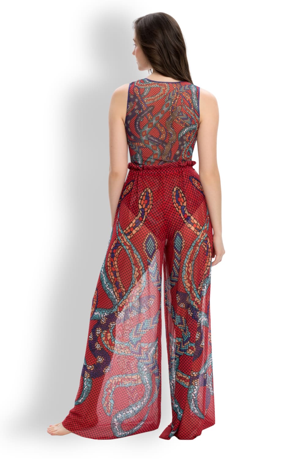 Брюки пляжные с UV-защитой Змеи Мозаика RoDaSoleil