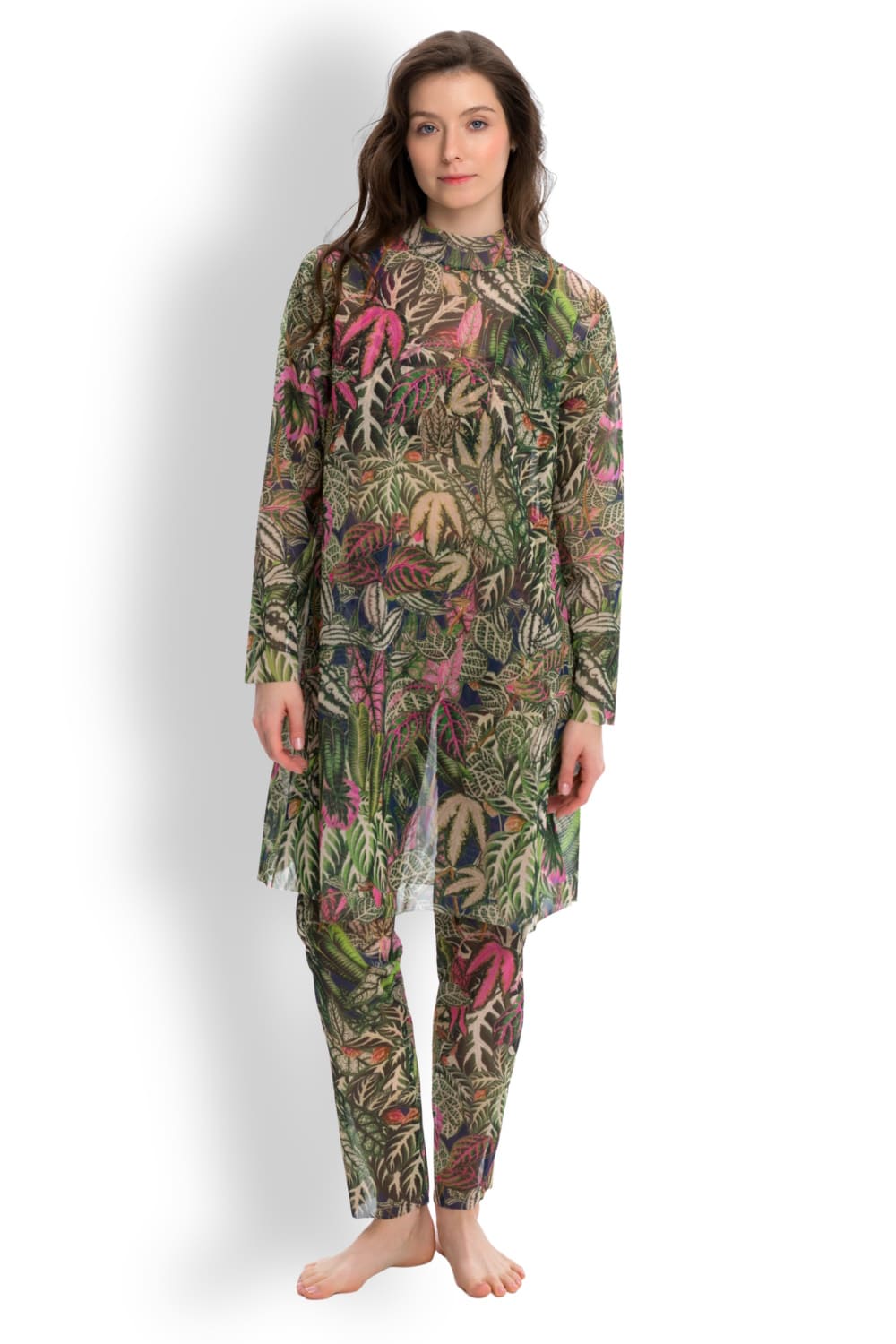 Буркини с капюшоном с UV-защитой Ботаника RoDaSoleil