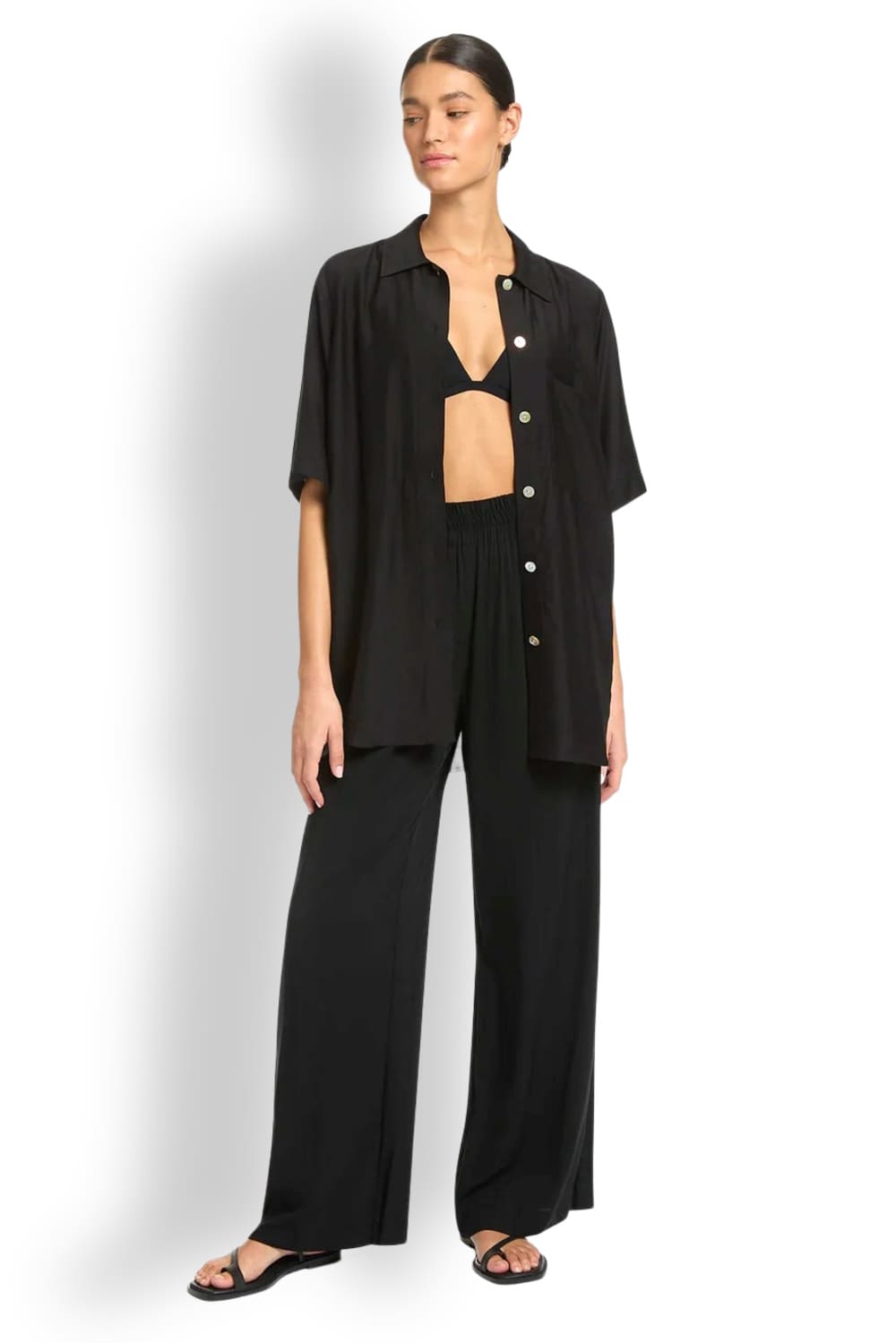 Женские широкие брюки из вискозы JETS J61000