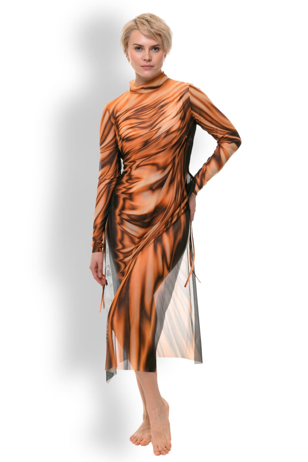 Пляжное платье-туника Золото RoDaSoleil