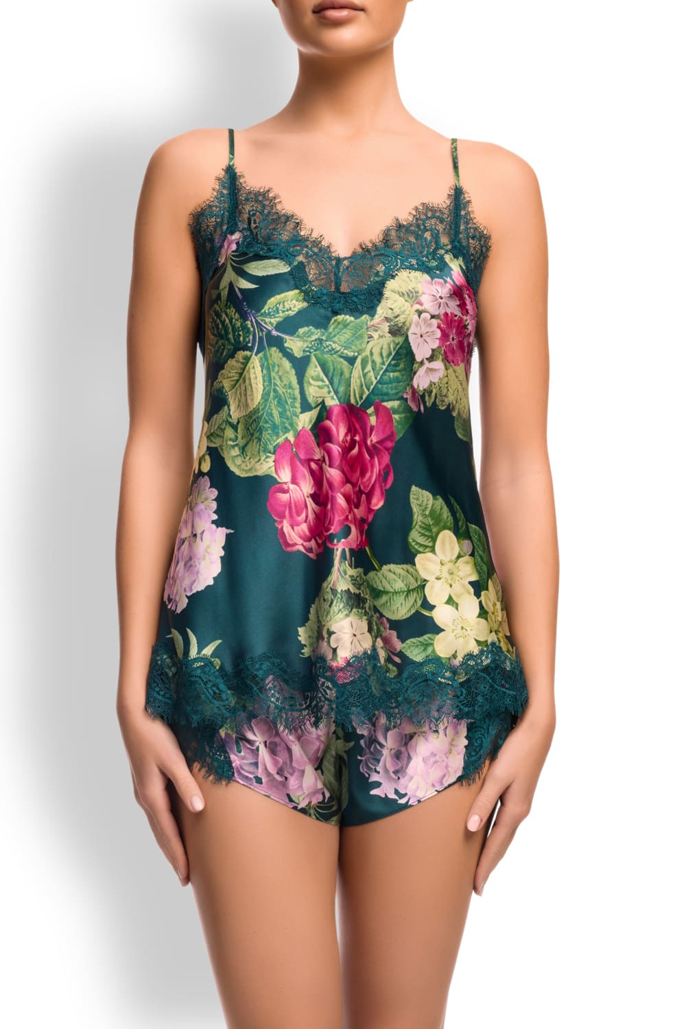 Комплект (топ и шортики) из шелка Sainted Sisters Scarlett L31002P/L27002P