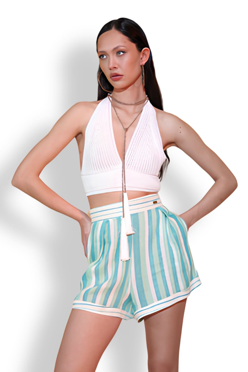 Женские короткие шорты из льна PHO Firenze 5421010