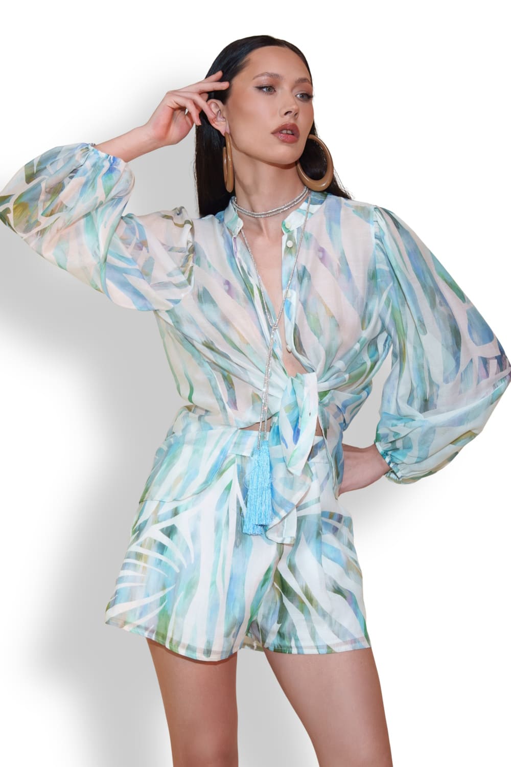 Женская блуза из смесового шелка PHO Firenze 4321156