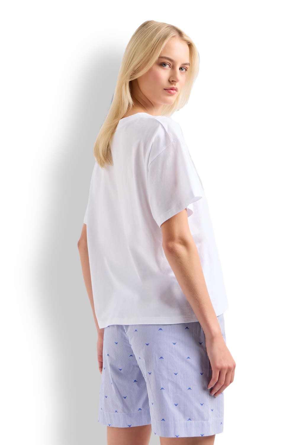 Женская футболка из хлопка Emporio Armani EW000553 AF10887