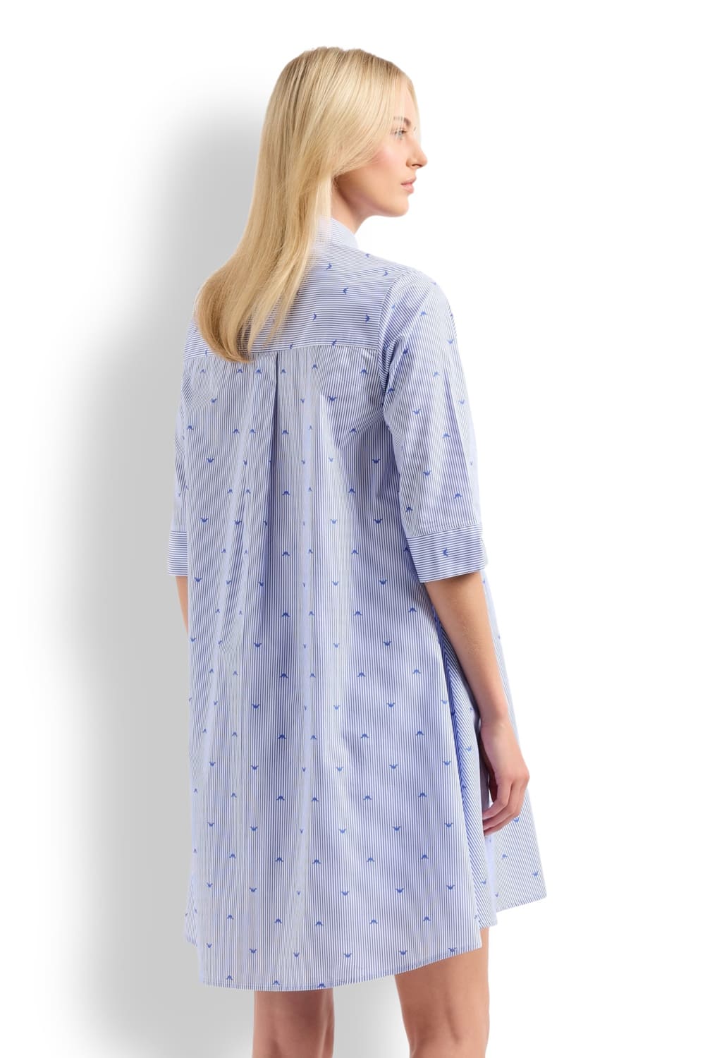 Женская удлиненная домашняя рубашка из хлопка Emporio Armani EW000453 AF10887