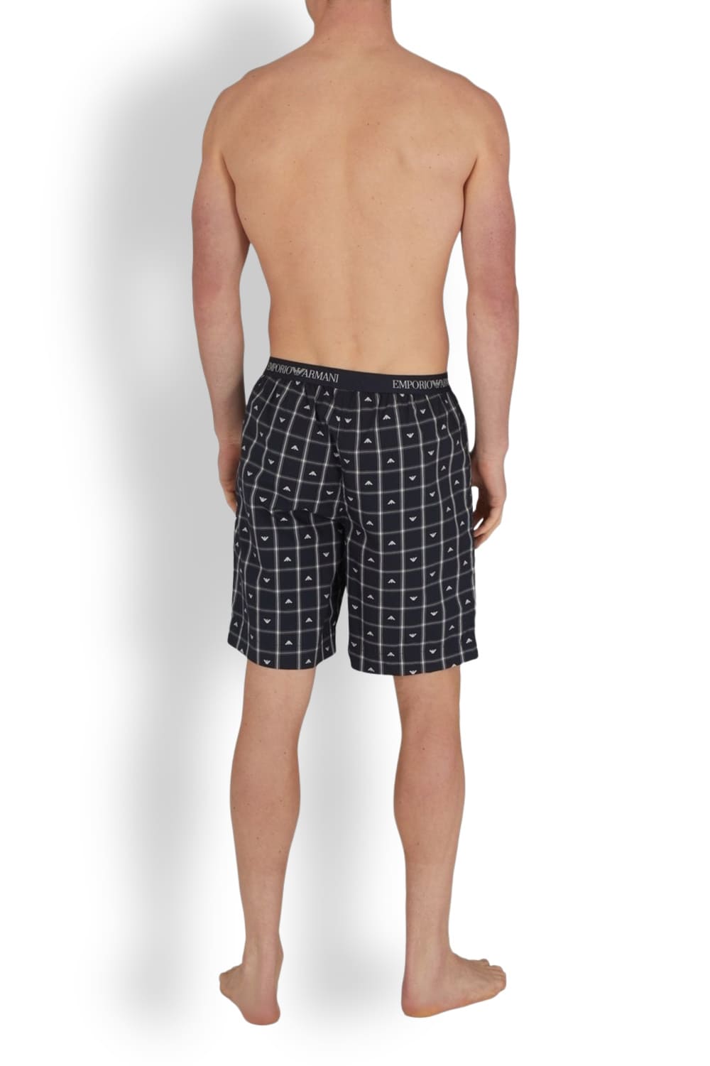Мужские домашние шорты-бермуды из хлопка Emporio Armani EM001409 AF10803