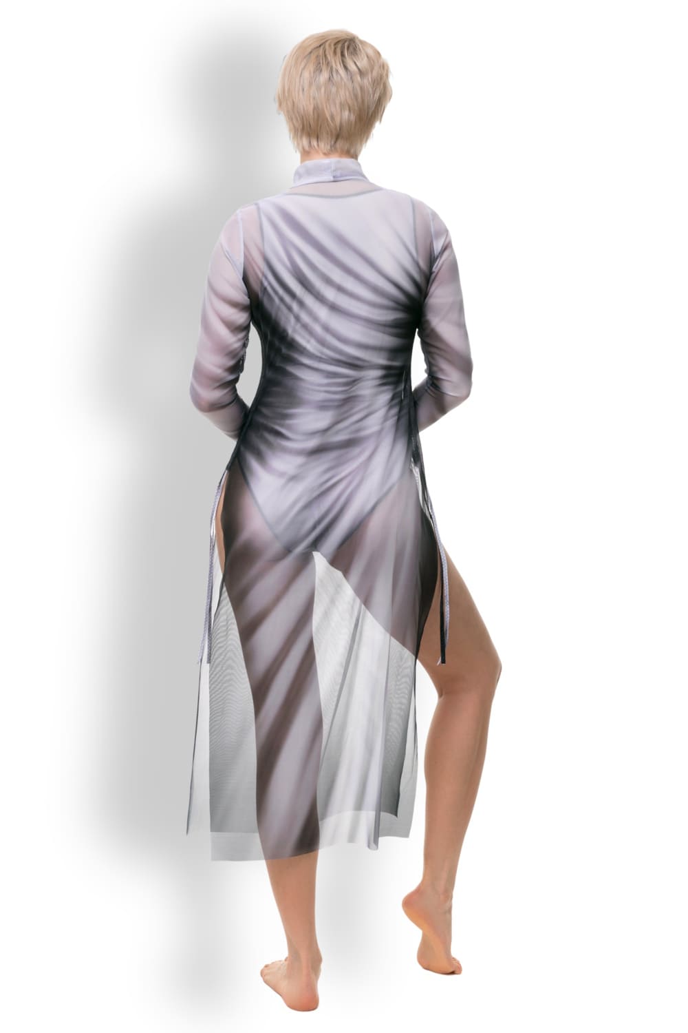 Пляжное платье-туника Мрамор RoDaSoleil