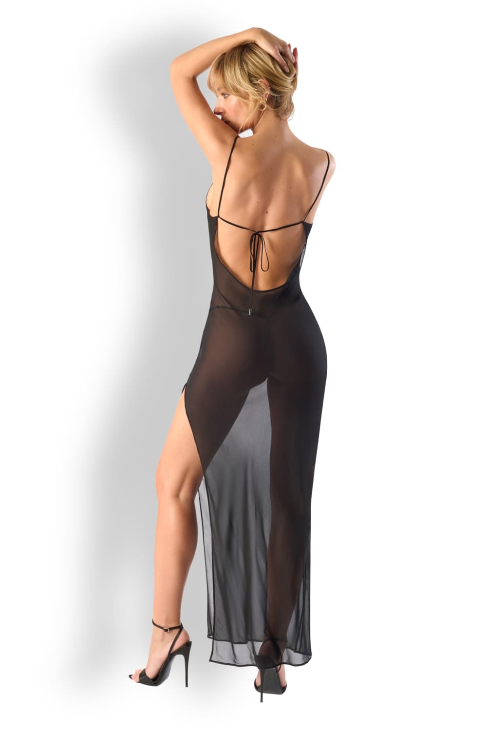 Длинное пляжное платье из вискозы Maison Close 563957