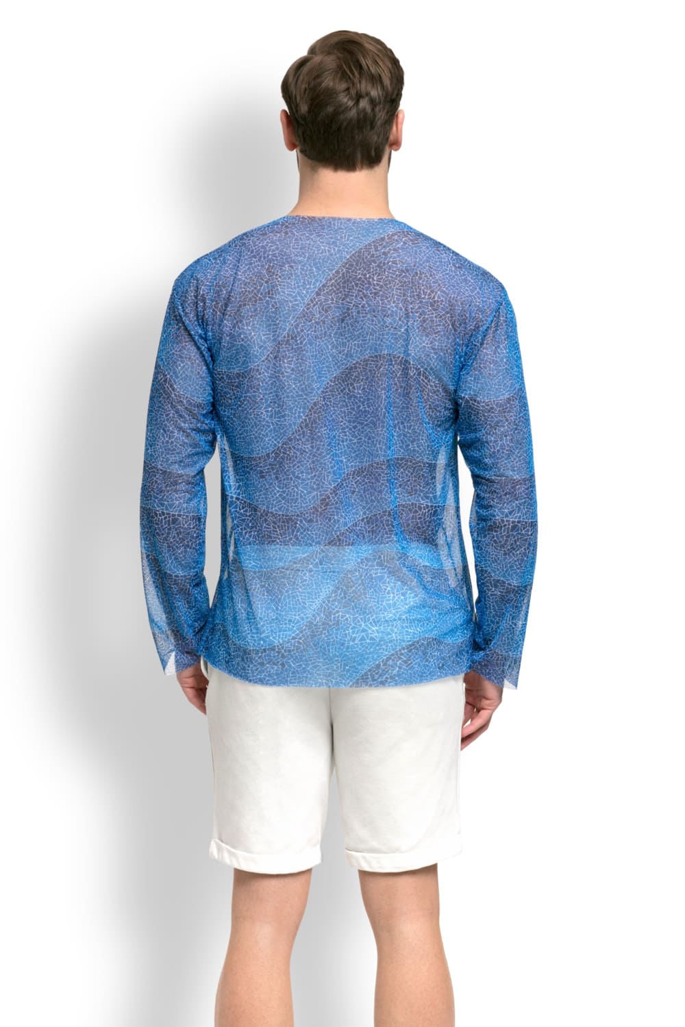 Футболка с длинным рукавом, пропускающая загар Волна Мозаика RoDaSoleil