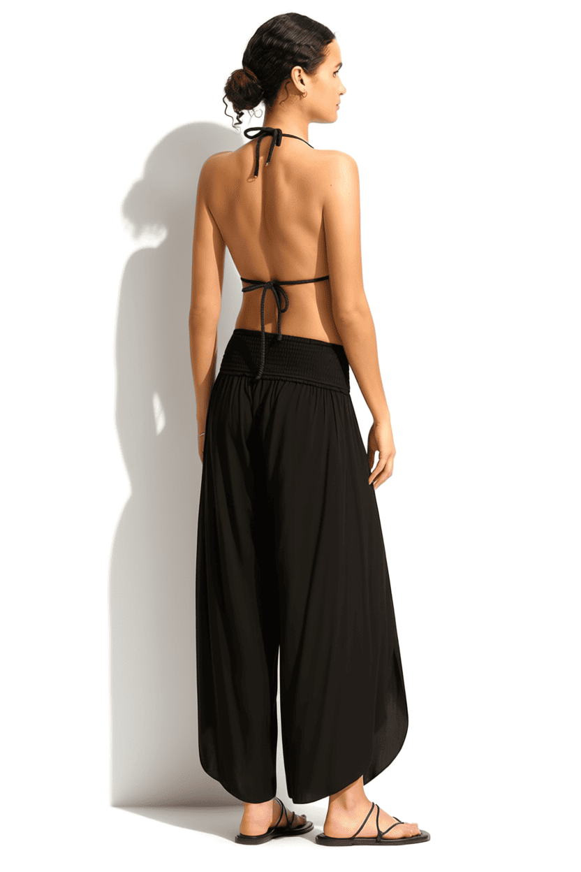 Брюки с присборенной талией из вискозы Seafolly 53341-PA