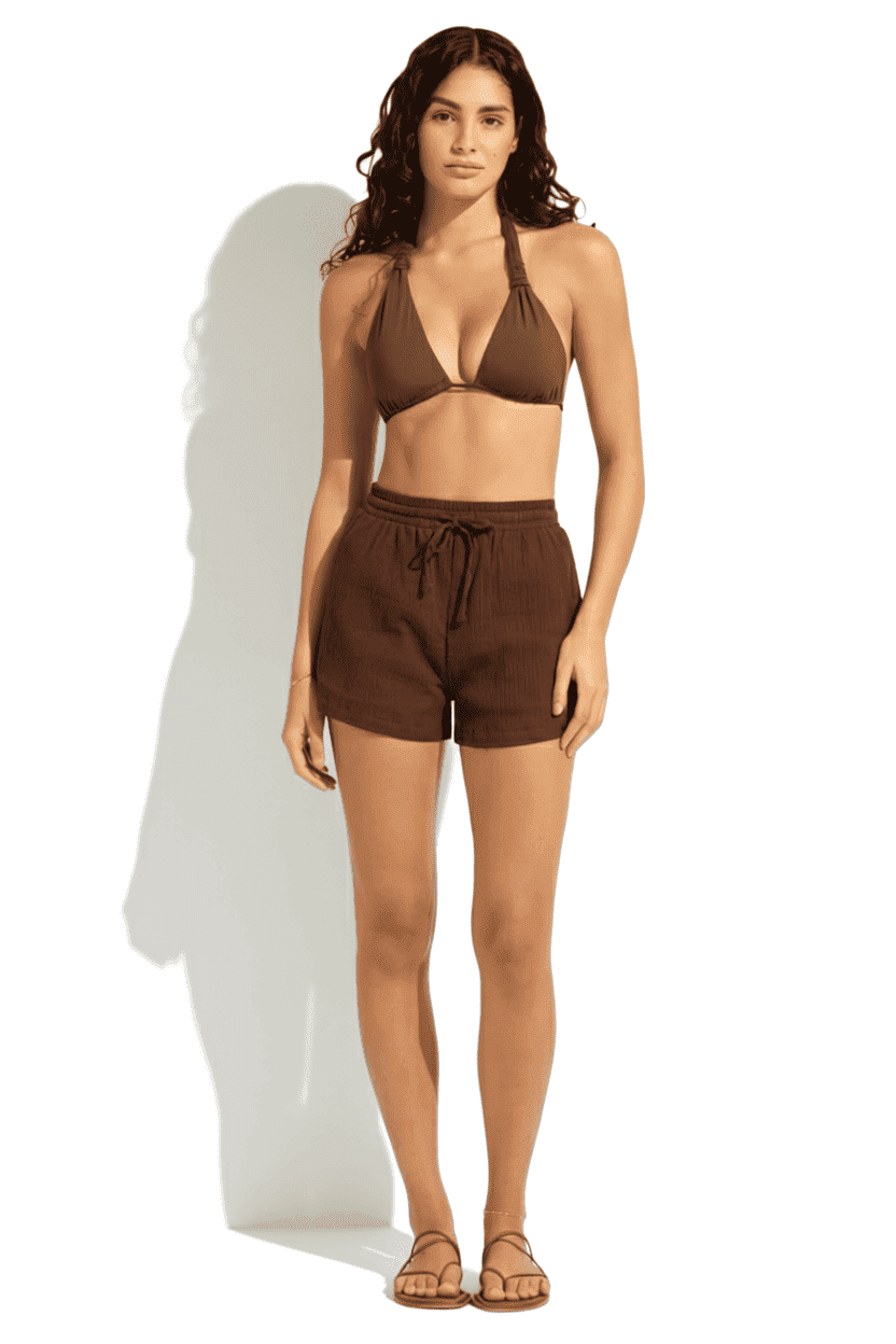 Пляжные шорты из хлопка Seafolly 55429-SH