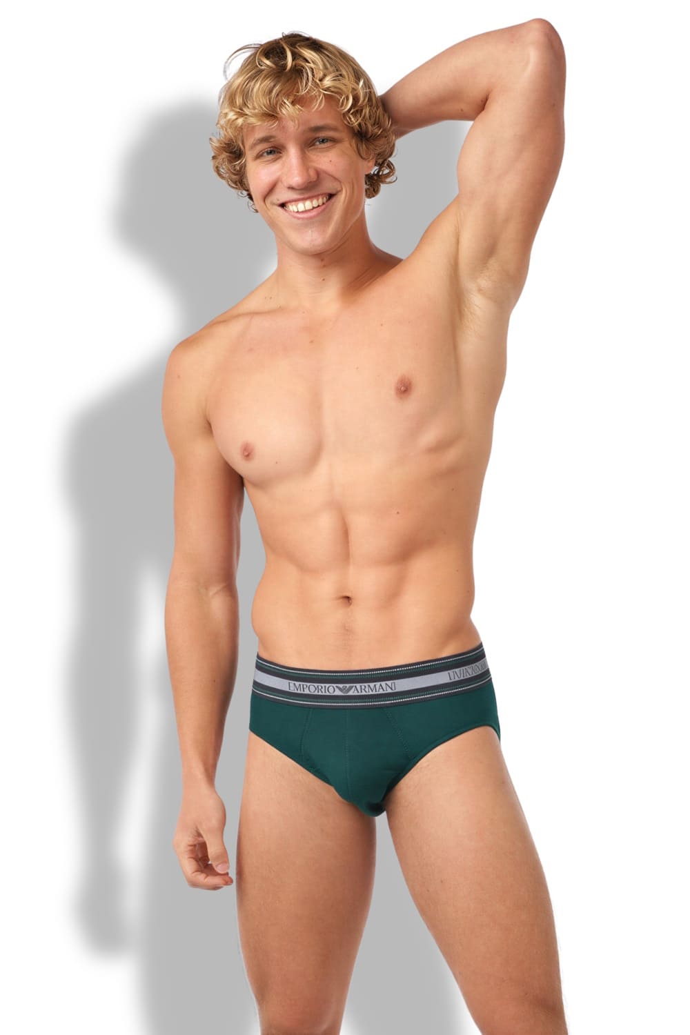 Мужские трусы слипы из хлопка Emporio Armani EM000229 AF14979