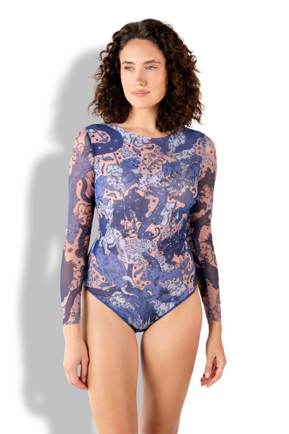 Слитный умный купальник с длинным рукавом (чашки) Эфемерида RoDaSoleil