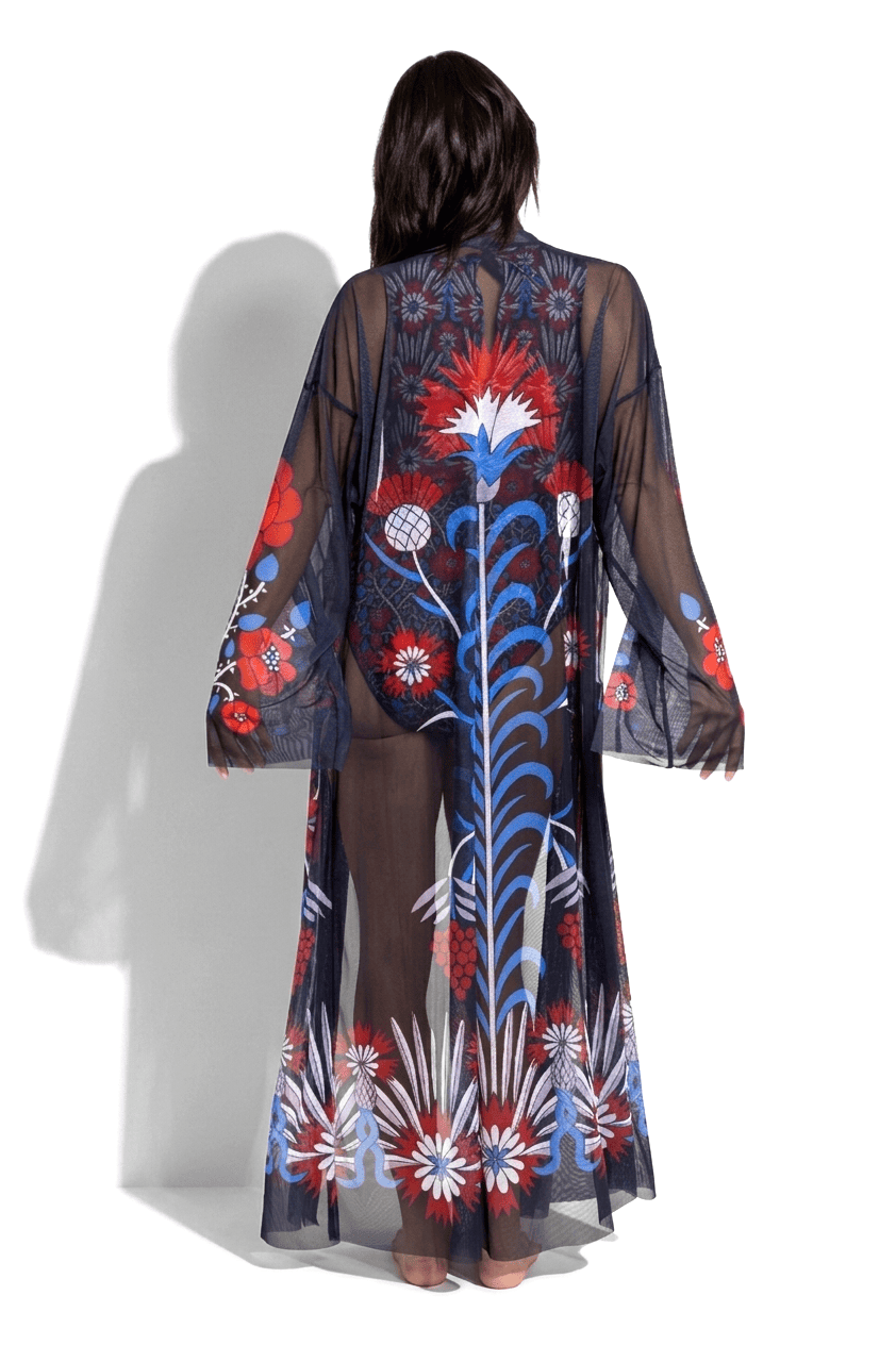 Халат пропускающий загар Средневековье Розы RoDaSoleil