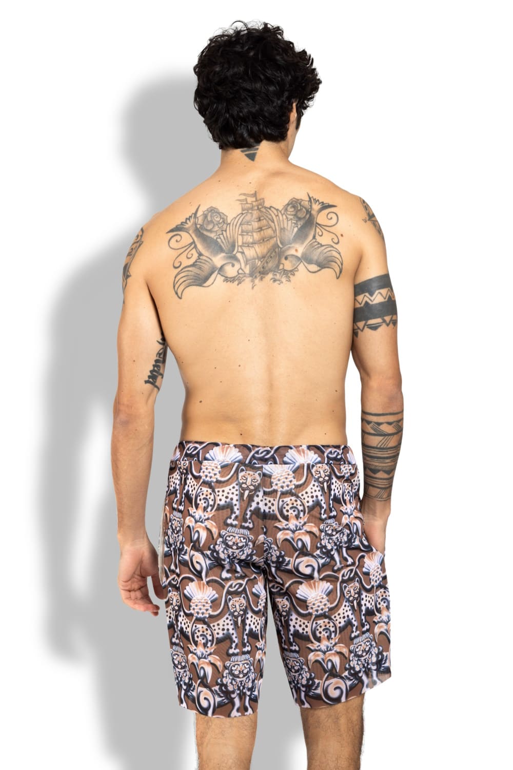 Бермуды мужские, пропускающие загар Средневековье Коричневый RoDaSoleil