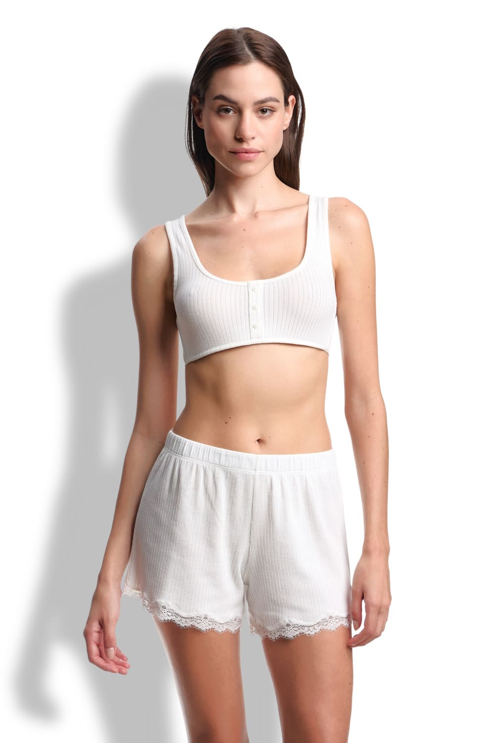 Домашние шорты из ткани в рубчик Emporio Armani EW000512 AF19034