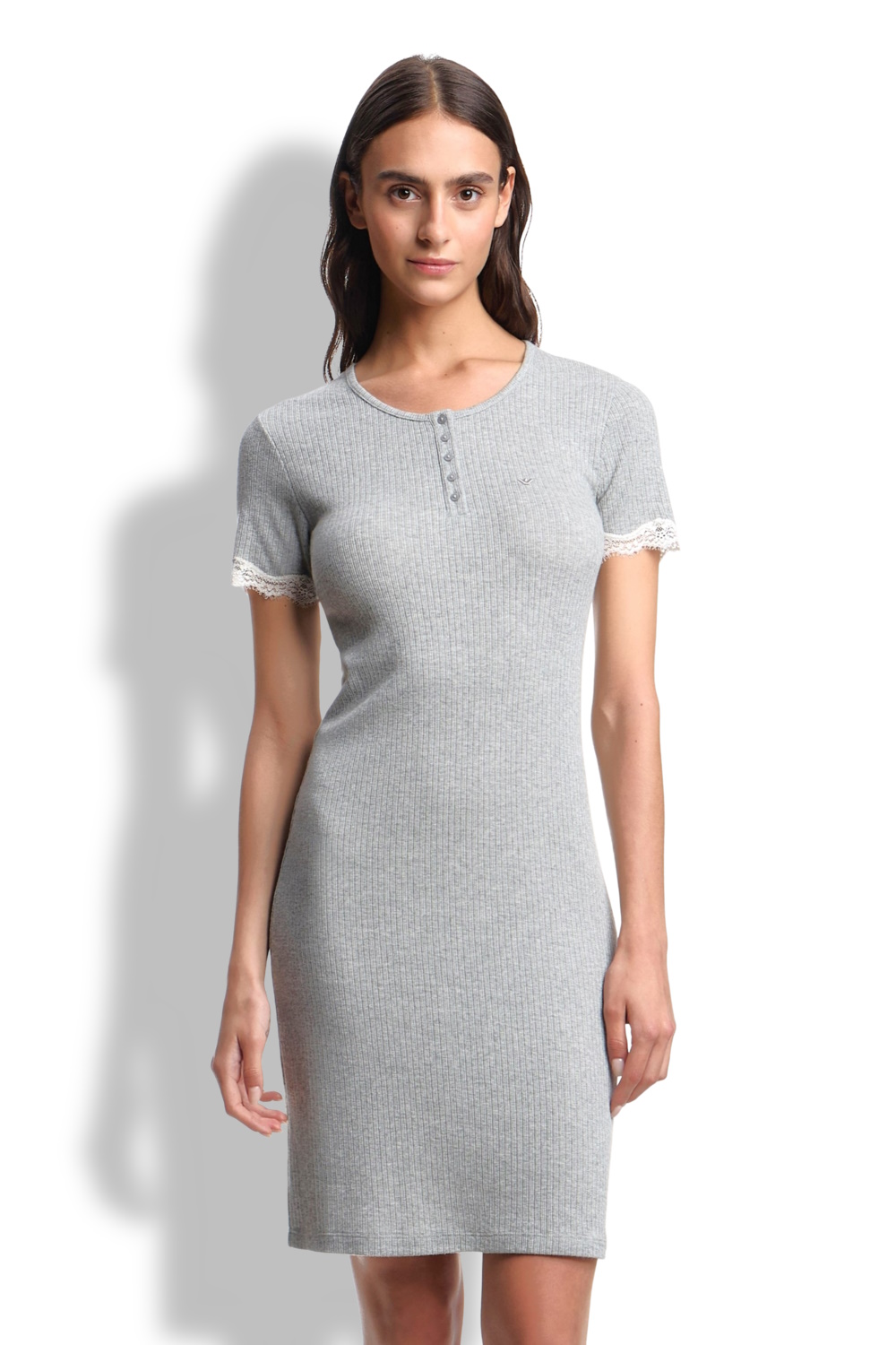 Ночная сорочка из ткани в рубчик Emporio Armani EW002731 AF19034