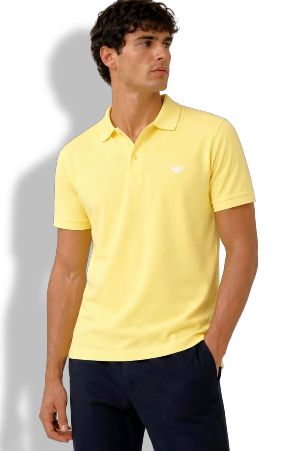 Мужская рубашка поло из хлопка Emporio Armani EM000571 AF20424