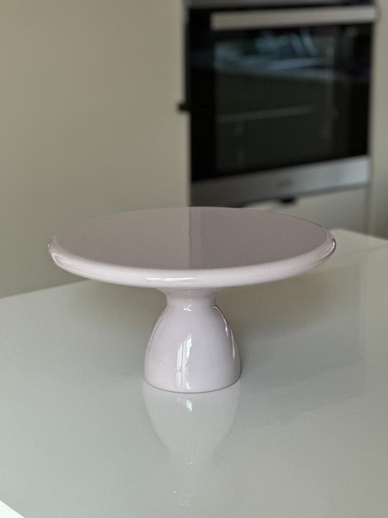 "Керамическая" тортовница сиреневая